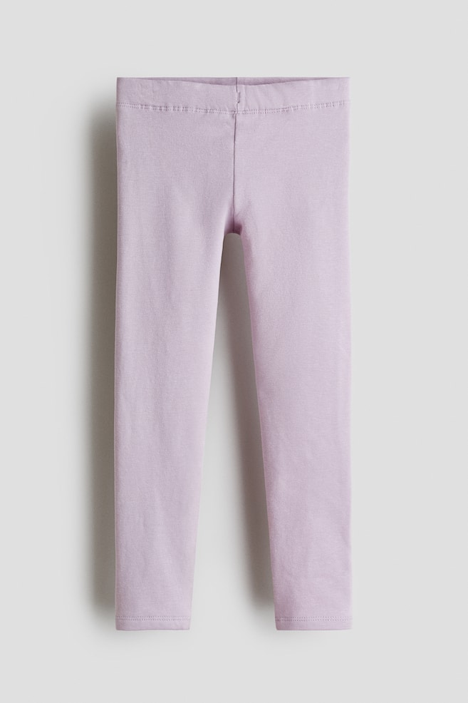 Brushed-inside leggings - Light purple/Black/Light pink/Beige/Leopard print/Light purple/Leopard print - 1