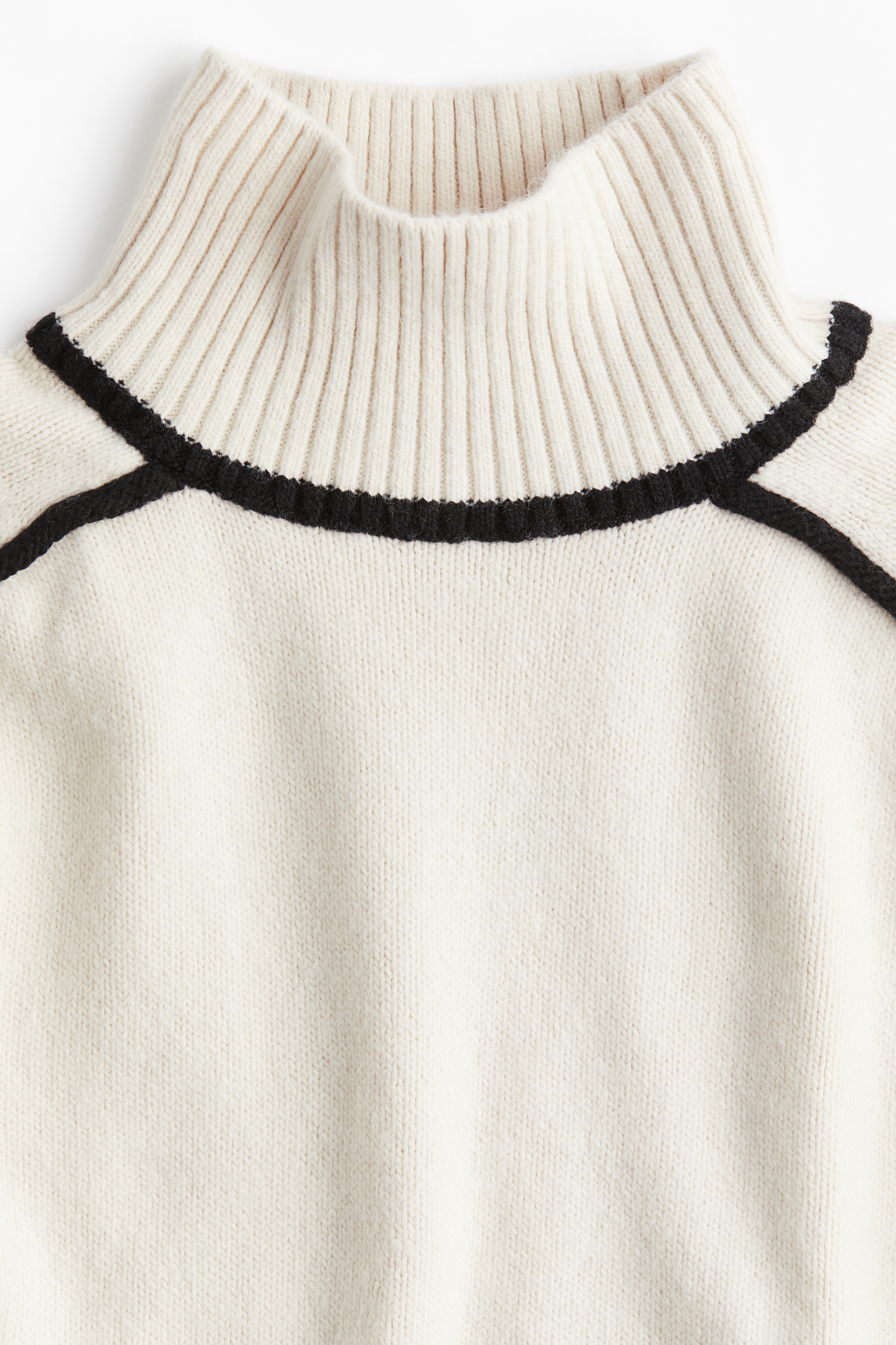 Mock Turtleneck Sweater - Light beige - Ladies | H&M US