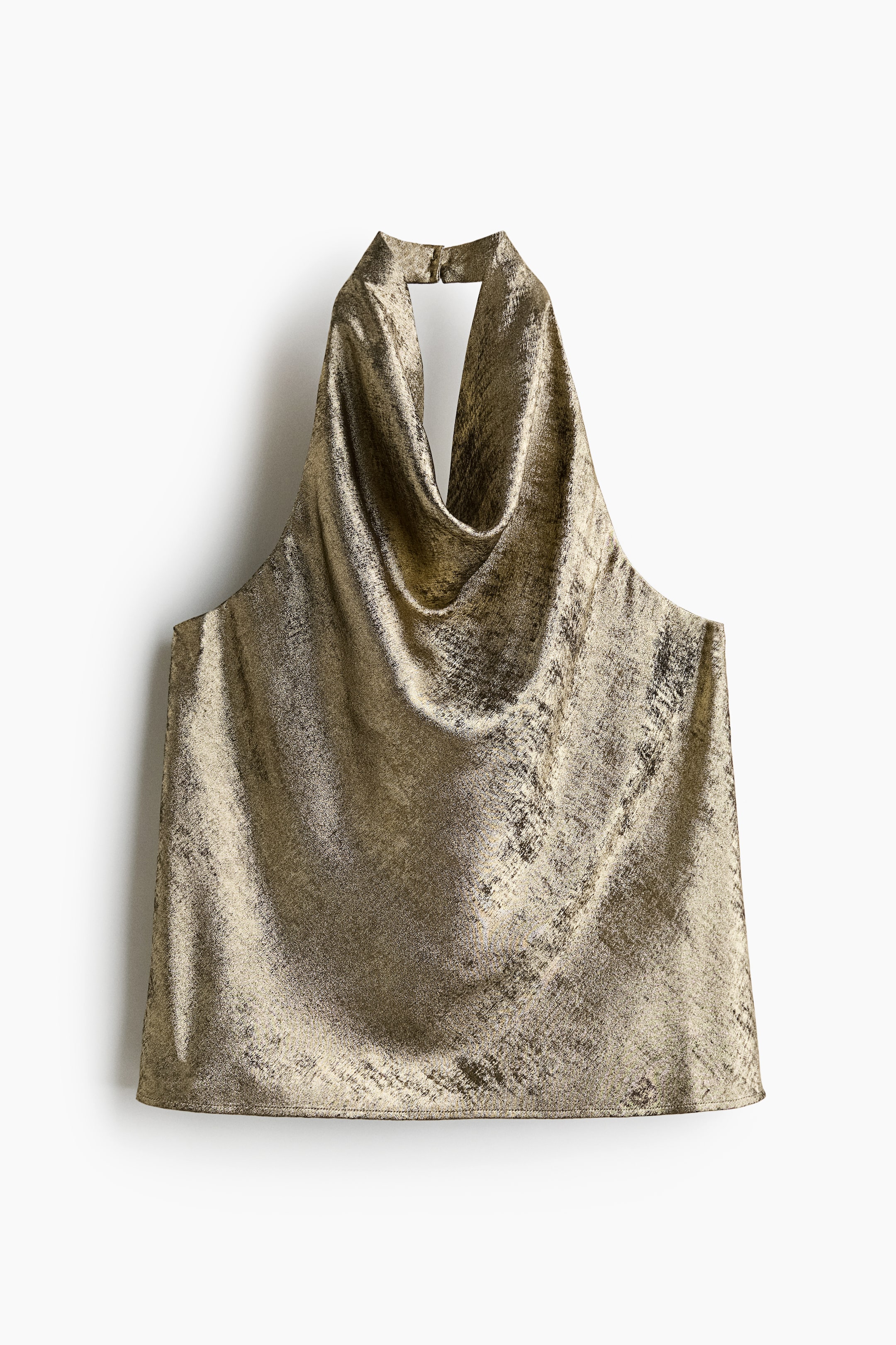 Vezi imaginea mai mare: Top cu bretea la gât - Auriu - FEMEI | H&M RO 5