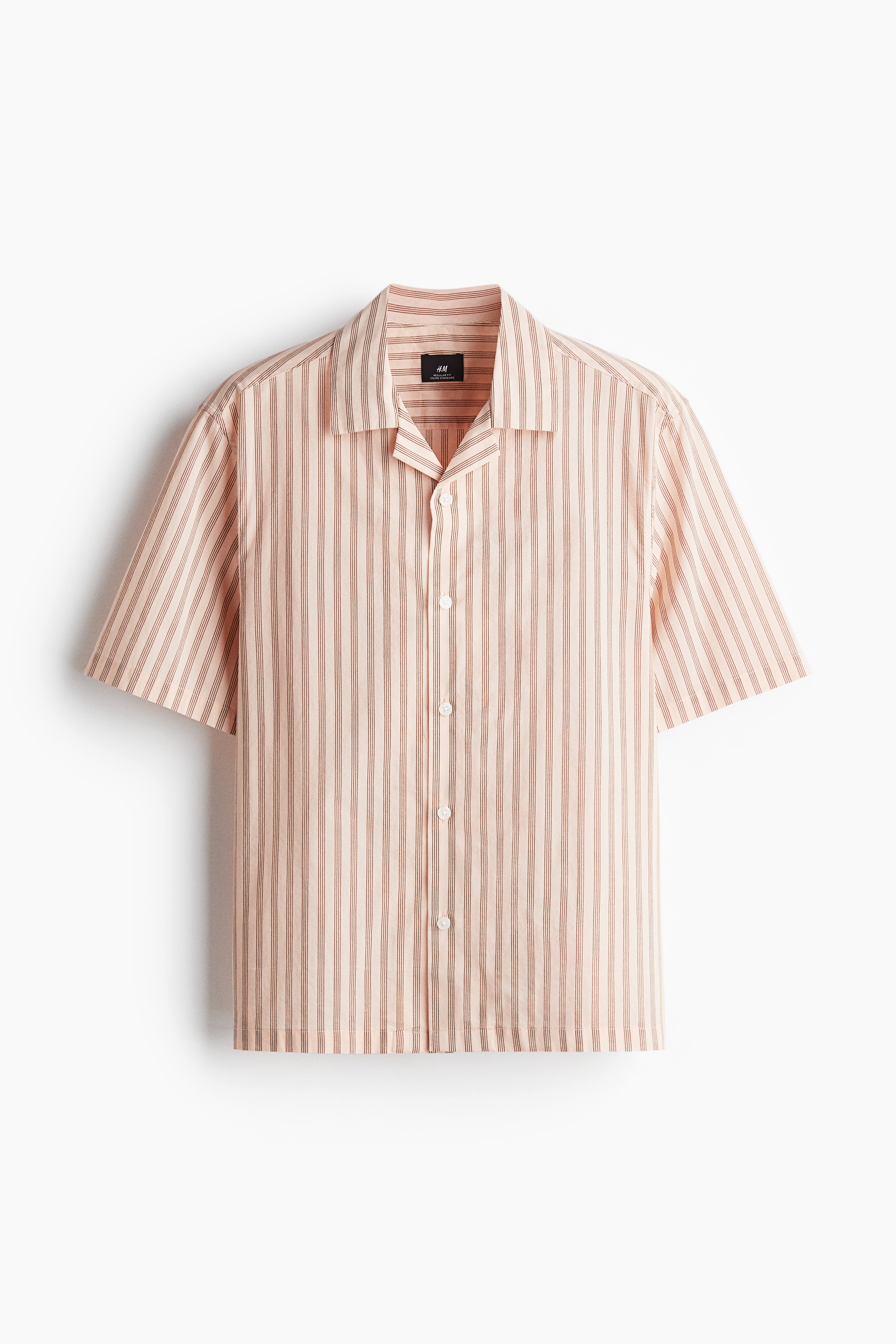 Camisa resort de algodón Regular Fit - Rojo/Rayas rosa/Azul claro/Rayas/Negro/Estampado