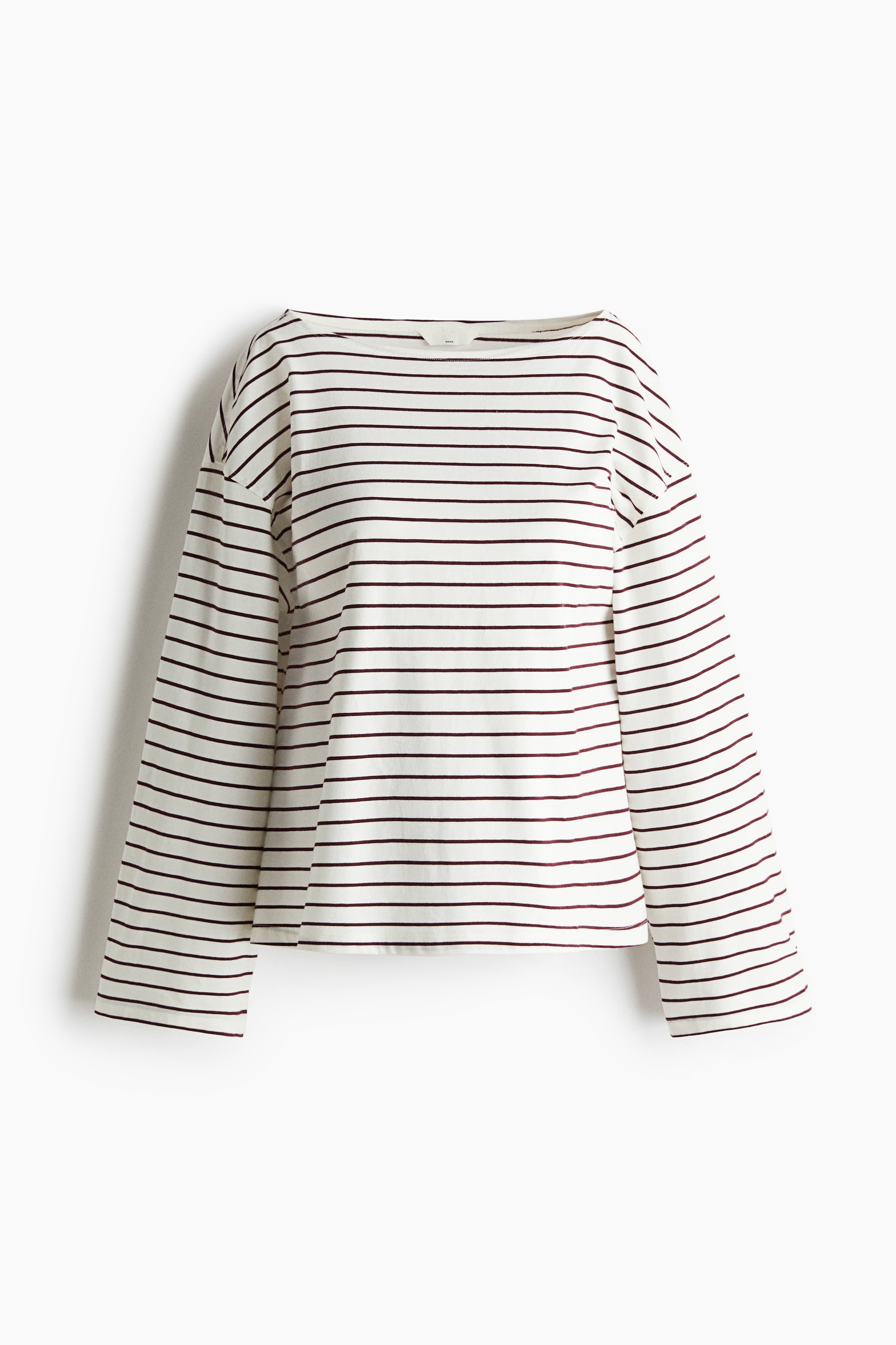 MAMA Before & After top i jersey - Hvid/Vinrødstribet/Hvid/Marineblåstribet/Marineblå/Stribet