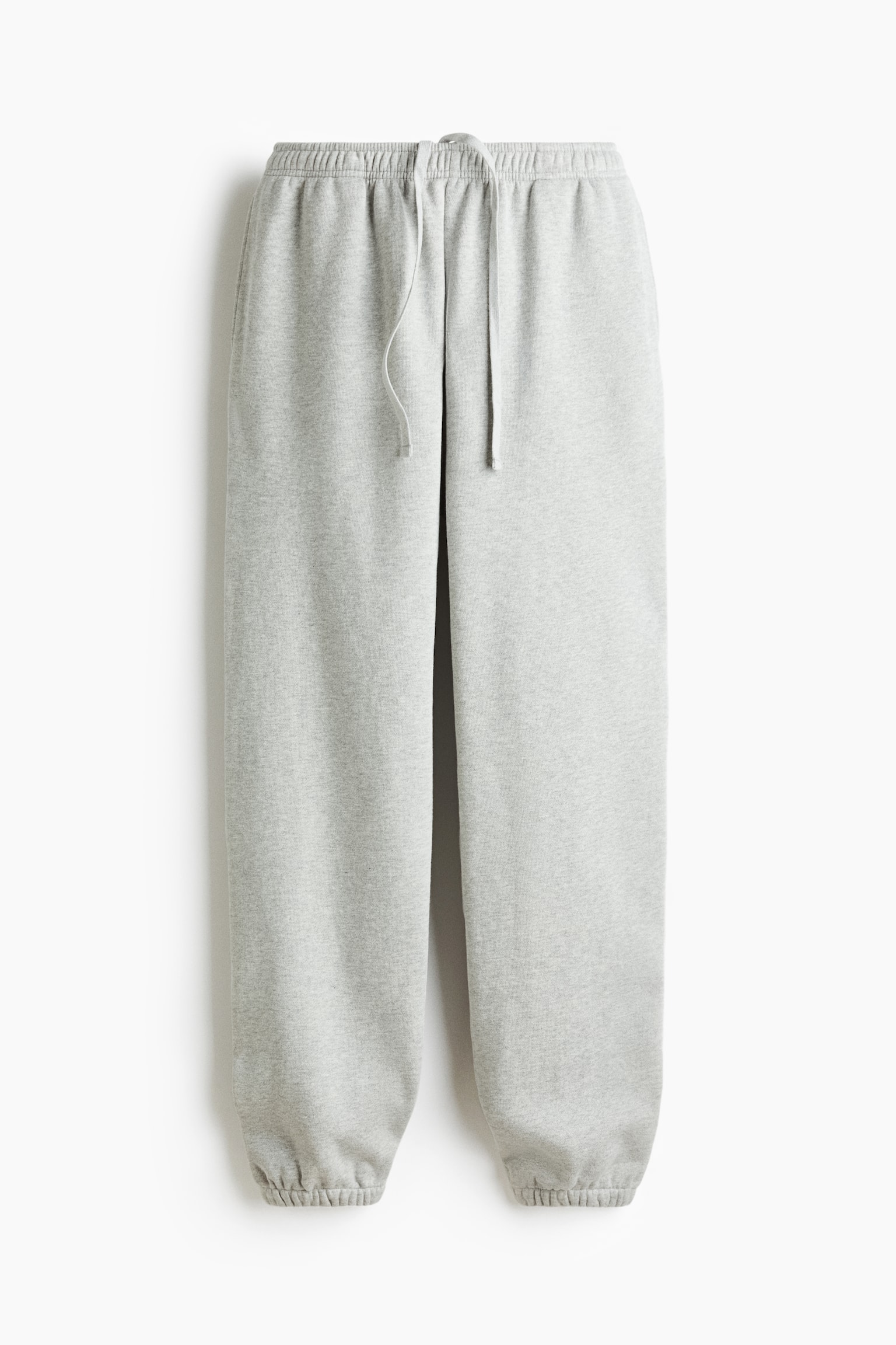 Cotton joggers - Light grey marl - 1