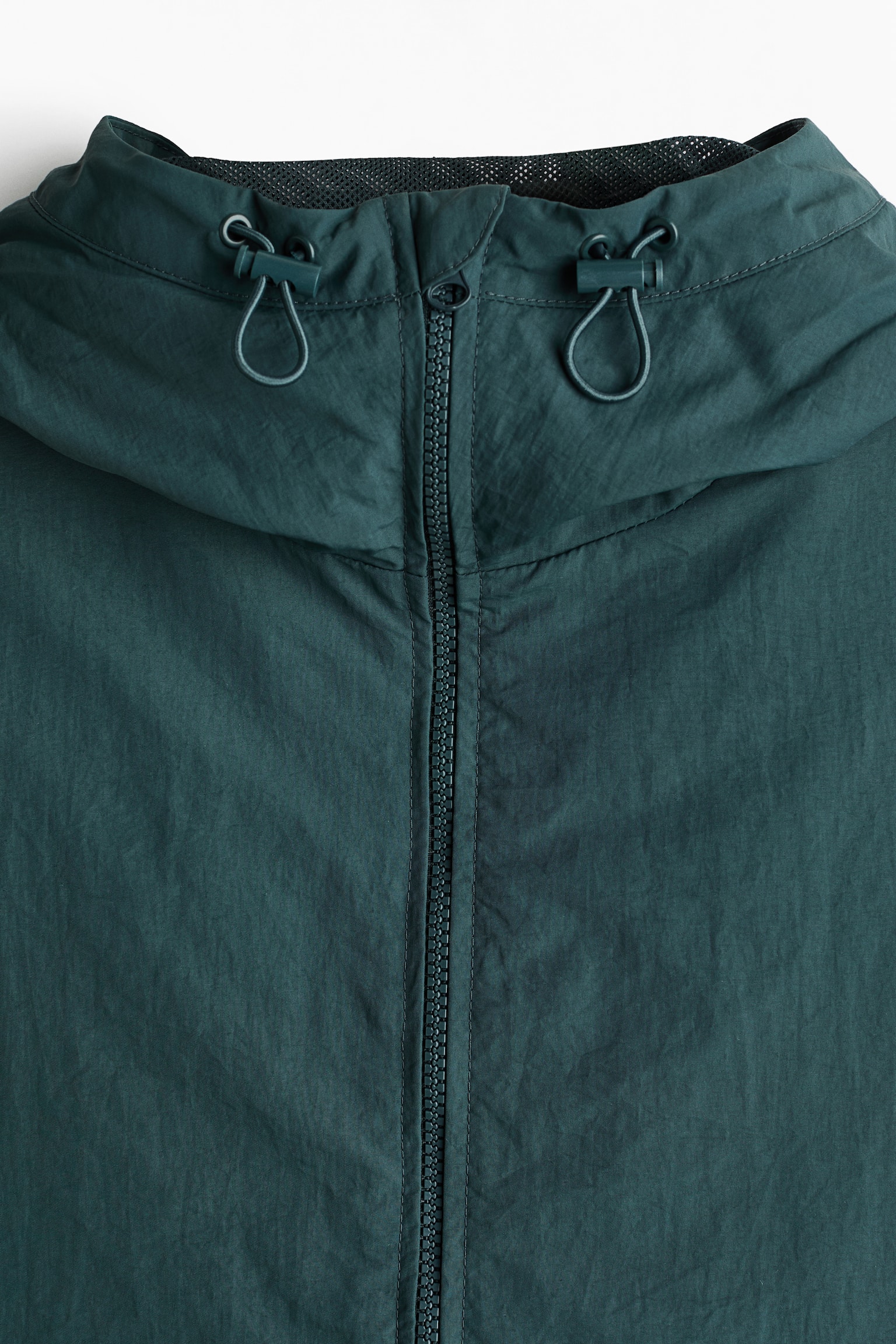 Water-repellent nylon windbreaker - Dark teal/Grey - 6