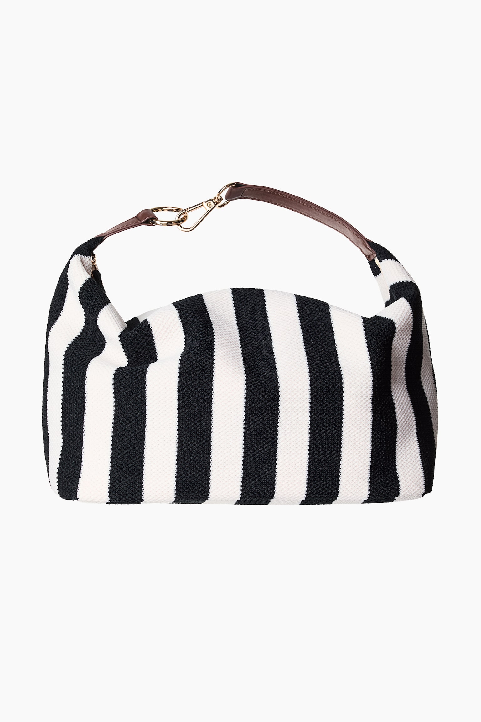 Wash bag - Black/White striped - 1
