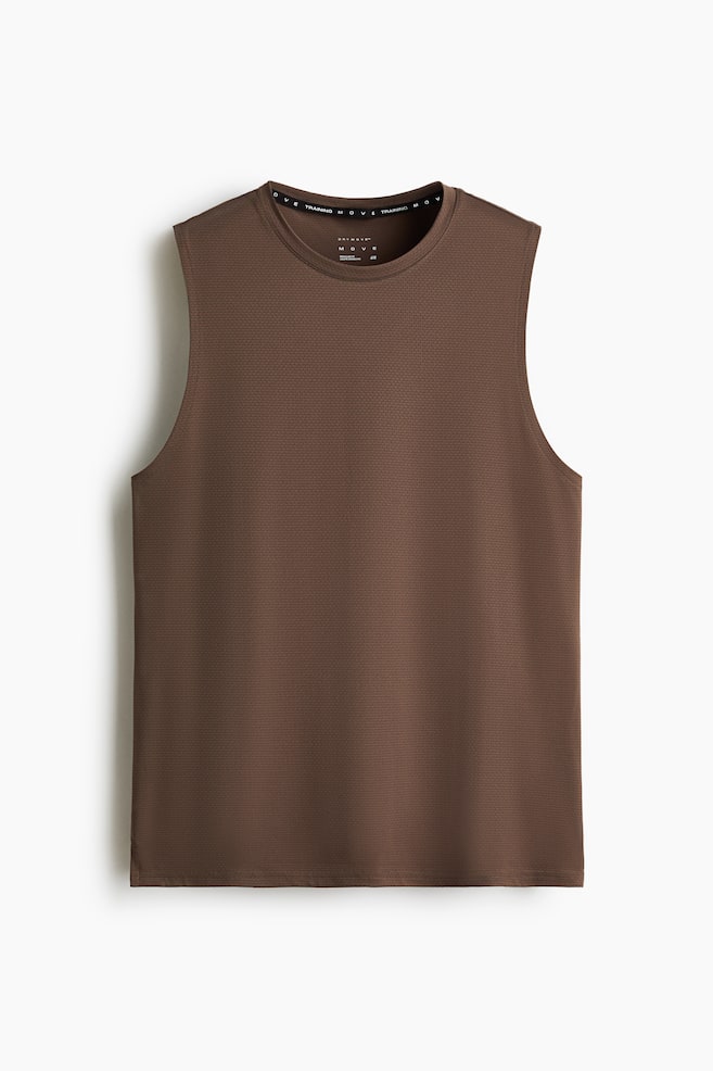 Regular-Fit Sports Tank Top with DryMove™ - Brown/Dark plum/White/Black/Matcha green/Light gray/Dark blue/Natural white/Pine green/Taupe/Dusty green/Light dusty green - 1