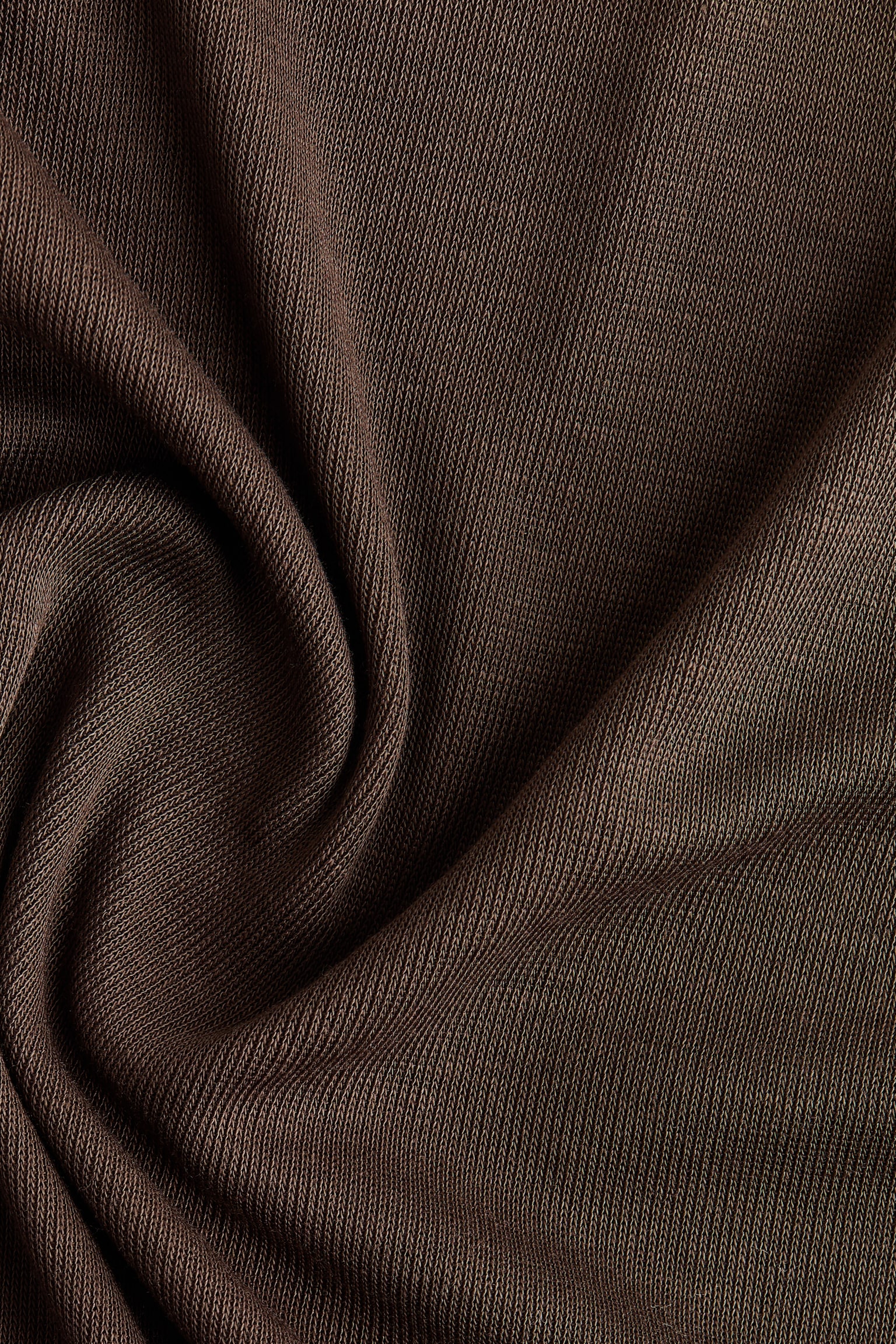 Женский топ H&M Fine-Knit Sleeveless Turtleneck Top, цвет: Тёмный серо-коричневый — фото 5