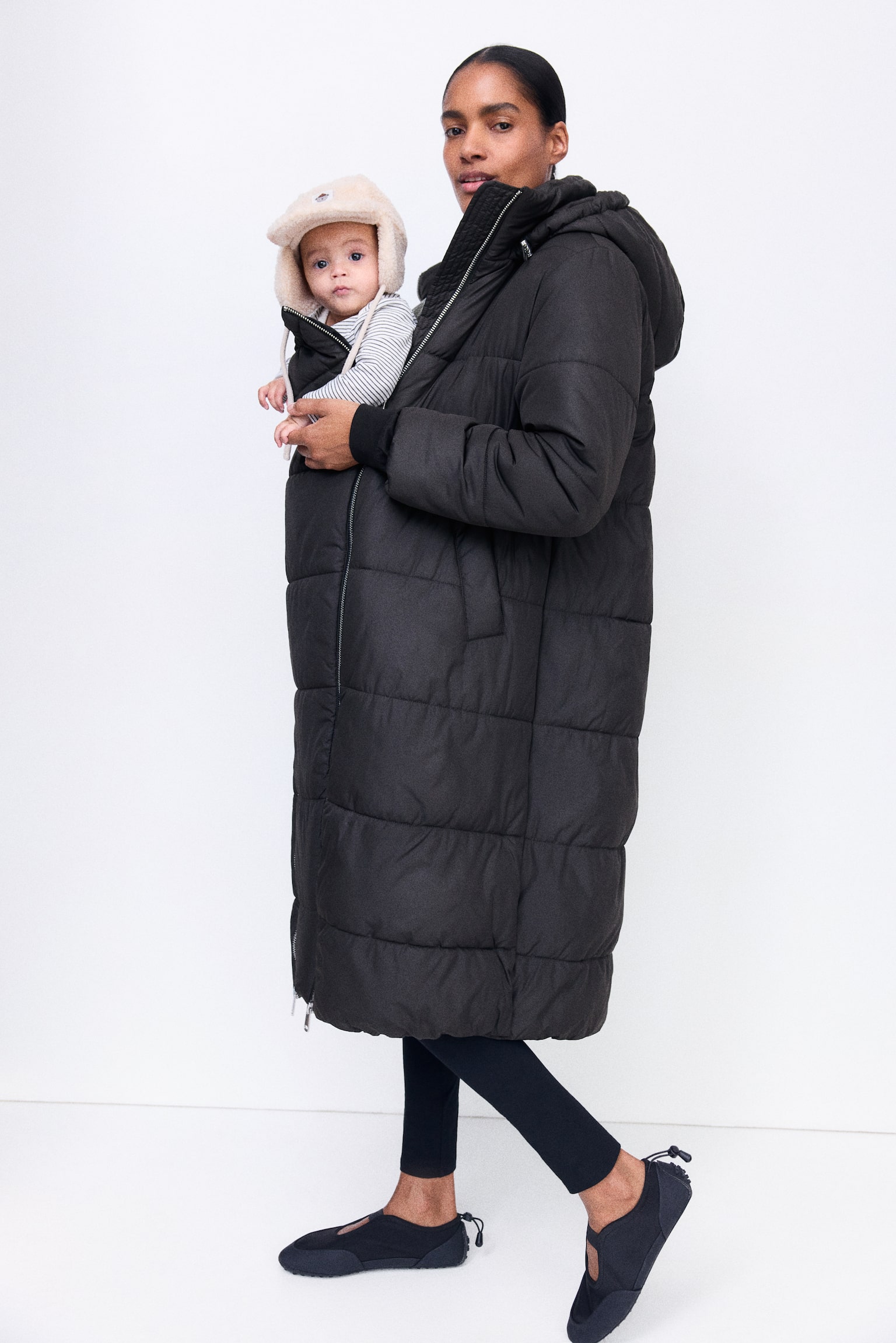 Женская куртка H&M Mama Before & After Babywearing, цвет: Чёрный — фото 2