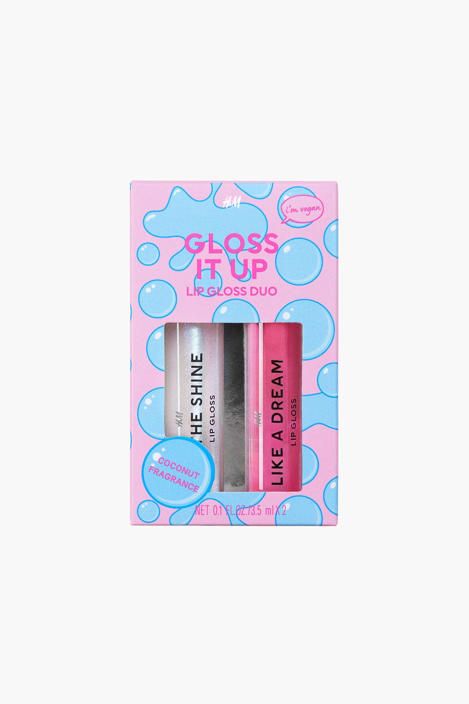 Lip gloss duo - Pink/White/Transparent/Light pink/Light purple/Transparent/Light purple/Pink/Orange - 1