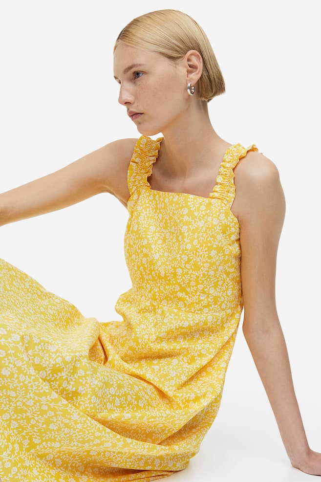 Patterned dress - Yellow/Floral/Bright blue/Patterned - 5