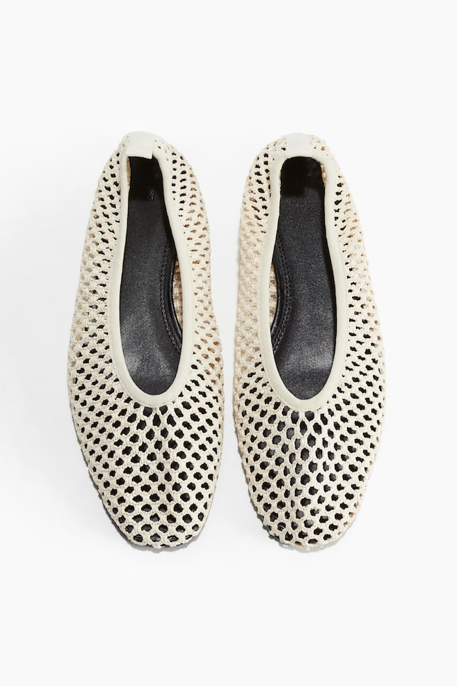 Ballerines tressées - Beige clair - 1