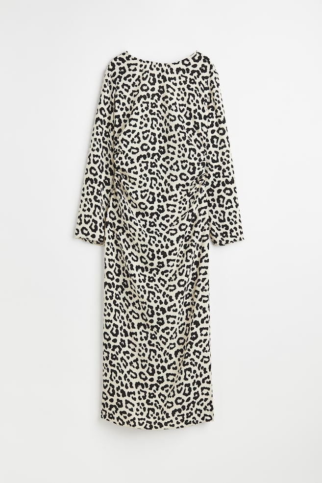 Vestido estampado - Blanco/Estampado de leopardo - 1