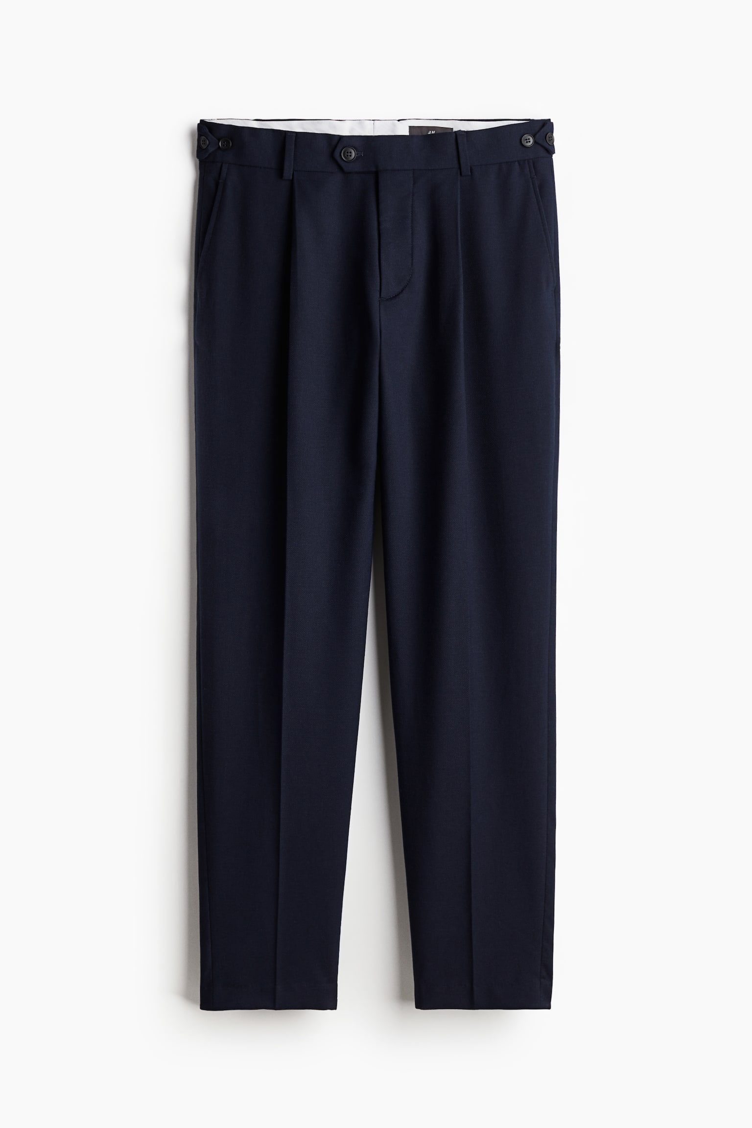 Regular Fit Suit Pants - Navy blue/Light beige - 2