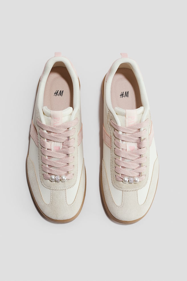 Trainers - Light beige/Light pink/Dark grey/Colour block - 1