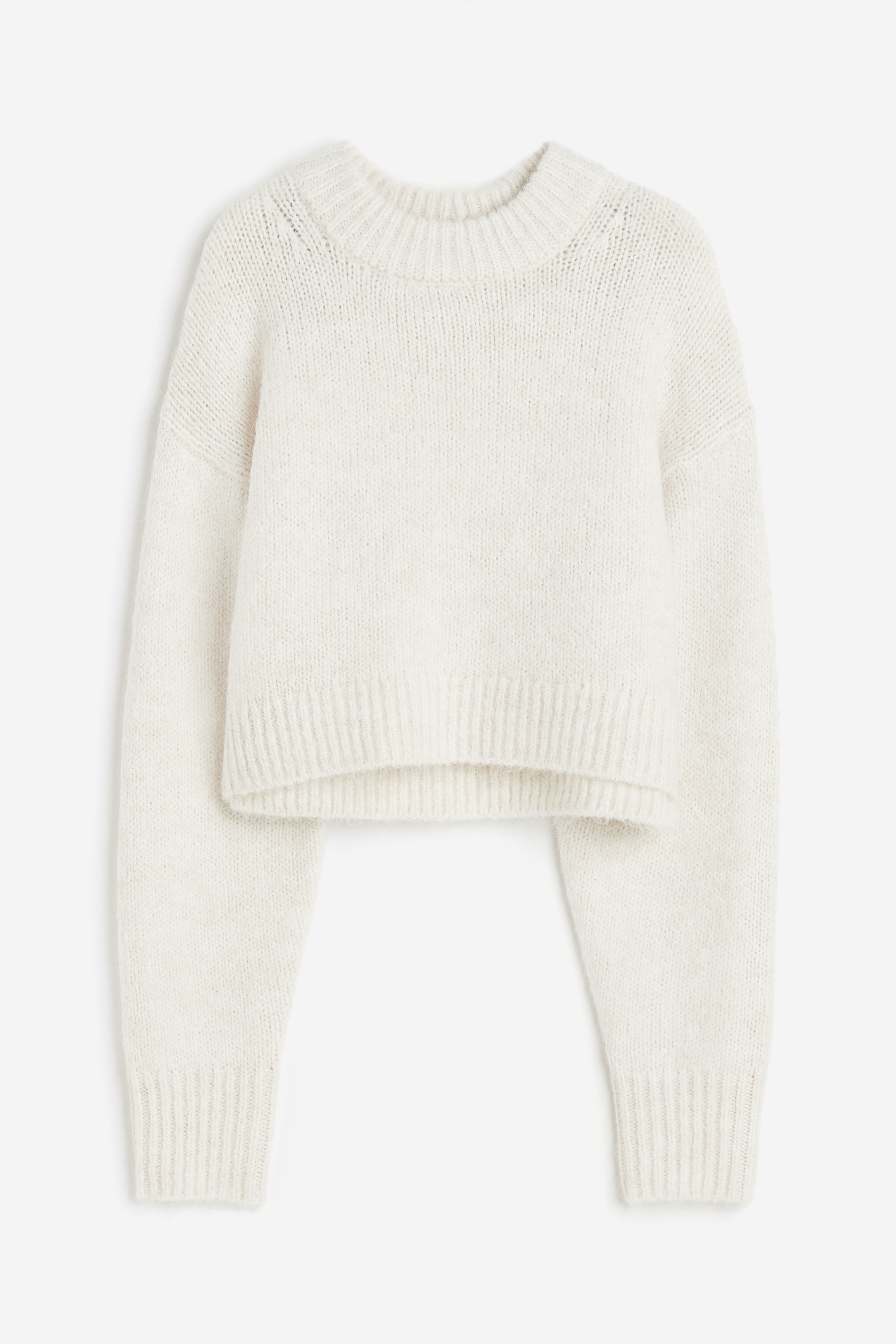 White crop jumper womens sale