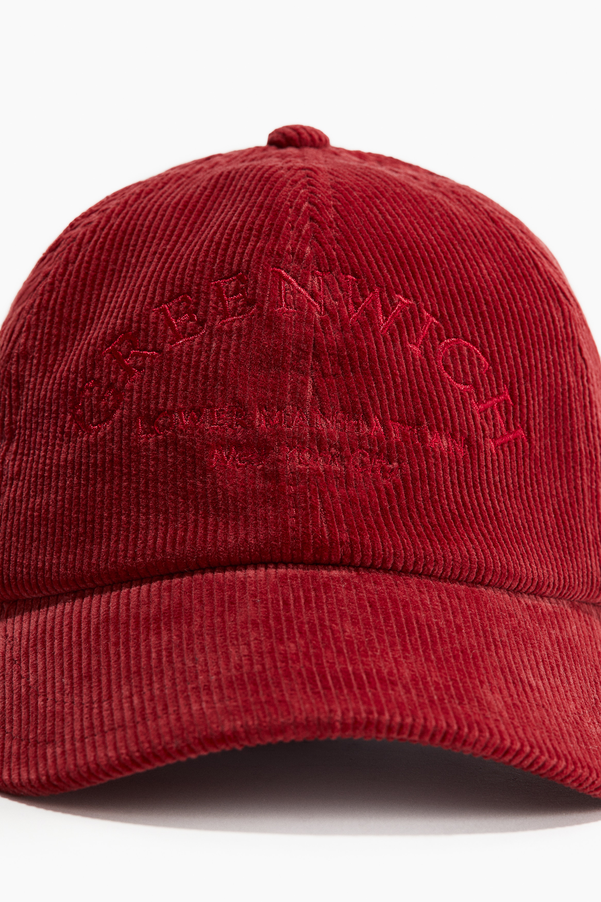 Women's Red/Greenwich Corduroy Cap | H&M US