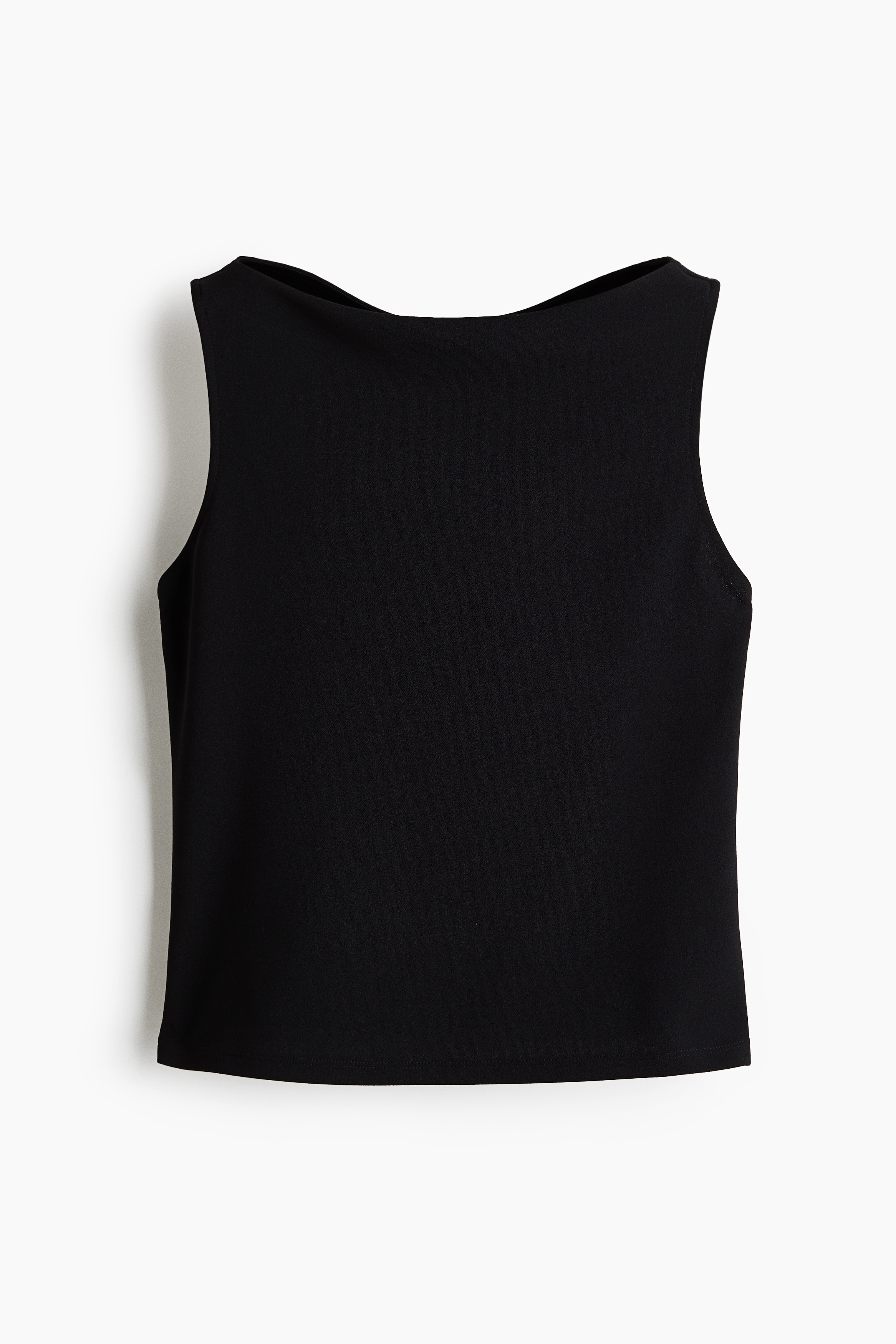 Top con scollo a barca - Nero/Crema/Azzurro