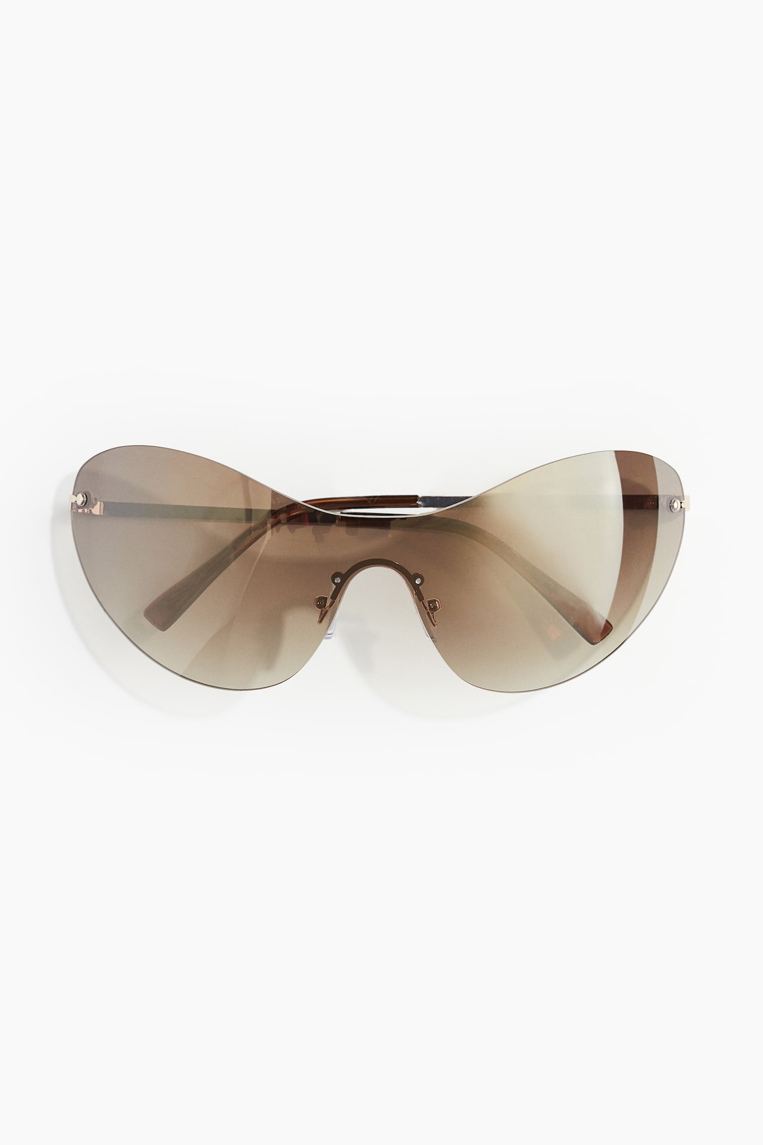 Sporty sunglasses - Brown/Silver-coloured/Black - 1