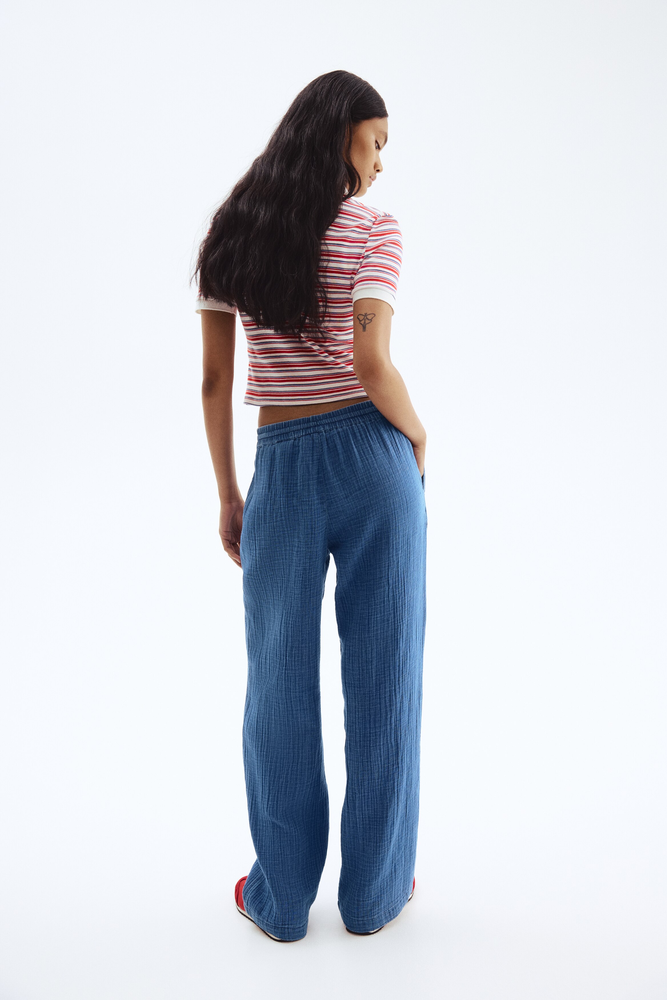 Cotton muslin trousers