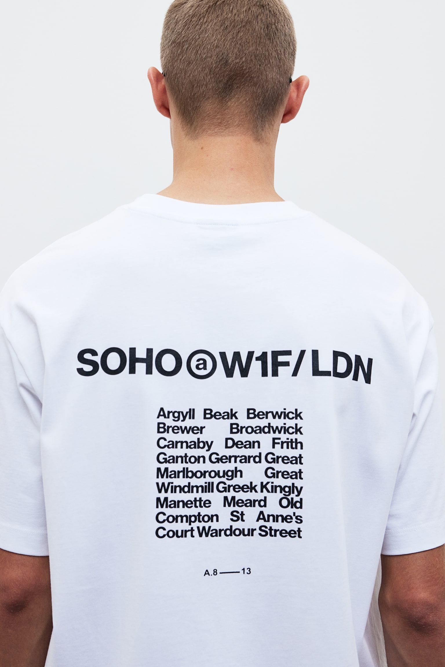 Loose Fit Printed T-shirt - White/Soho/White/Los Angeles/White/Fairfax/Black/Soho Heights/Steel green/Soho Heights/Beige/La Brea/White/Los Angeles/Dark grey/Brick red - 4