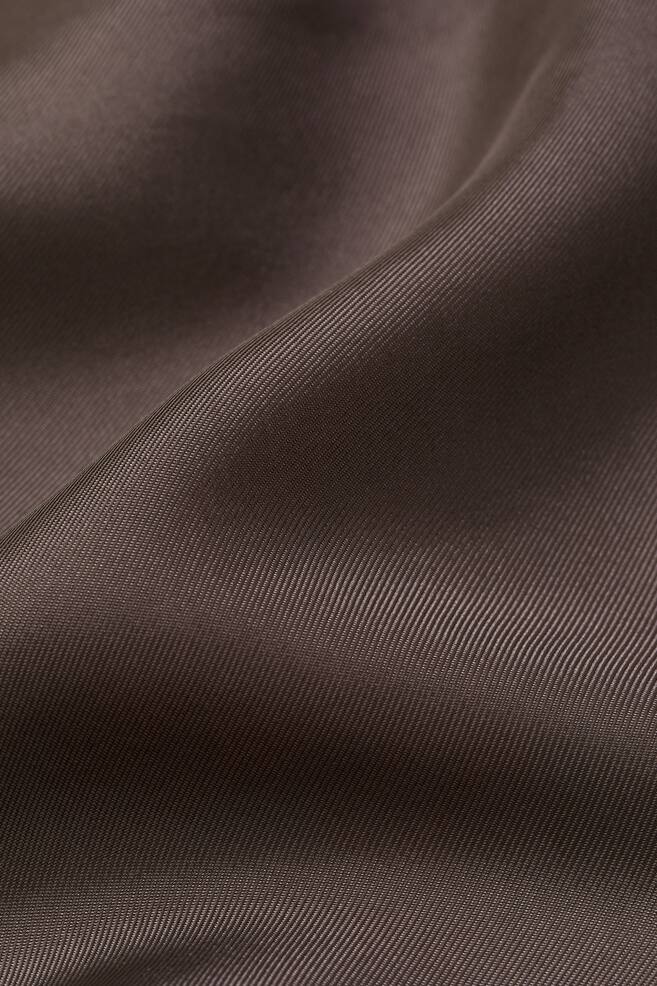 Silk-blend blouse - Dark greige/Black - 2