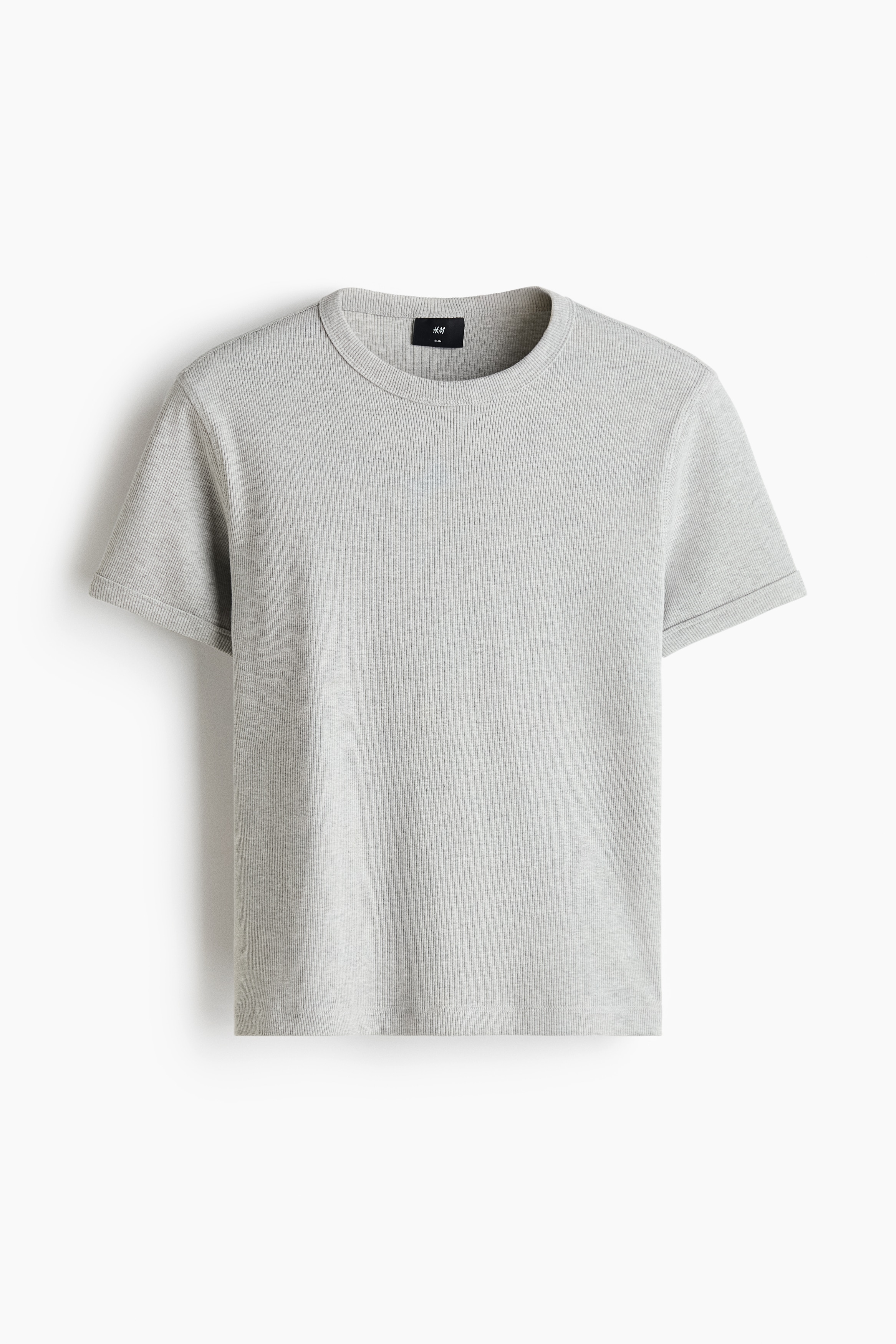 Rebrované tričko Slim FitModel