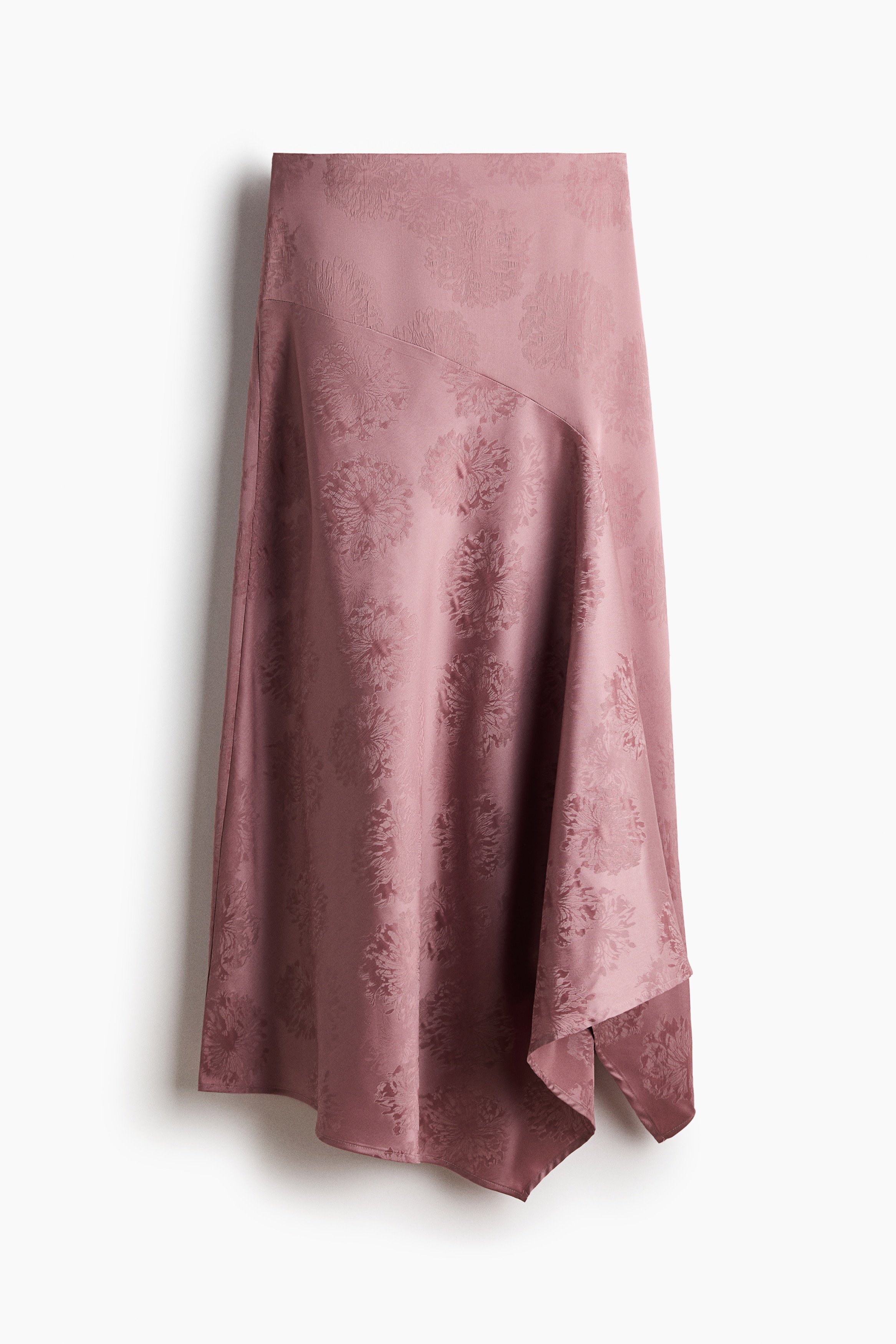 Satin handkerchief skirt