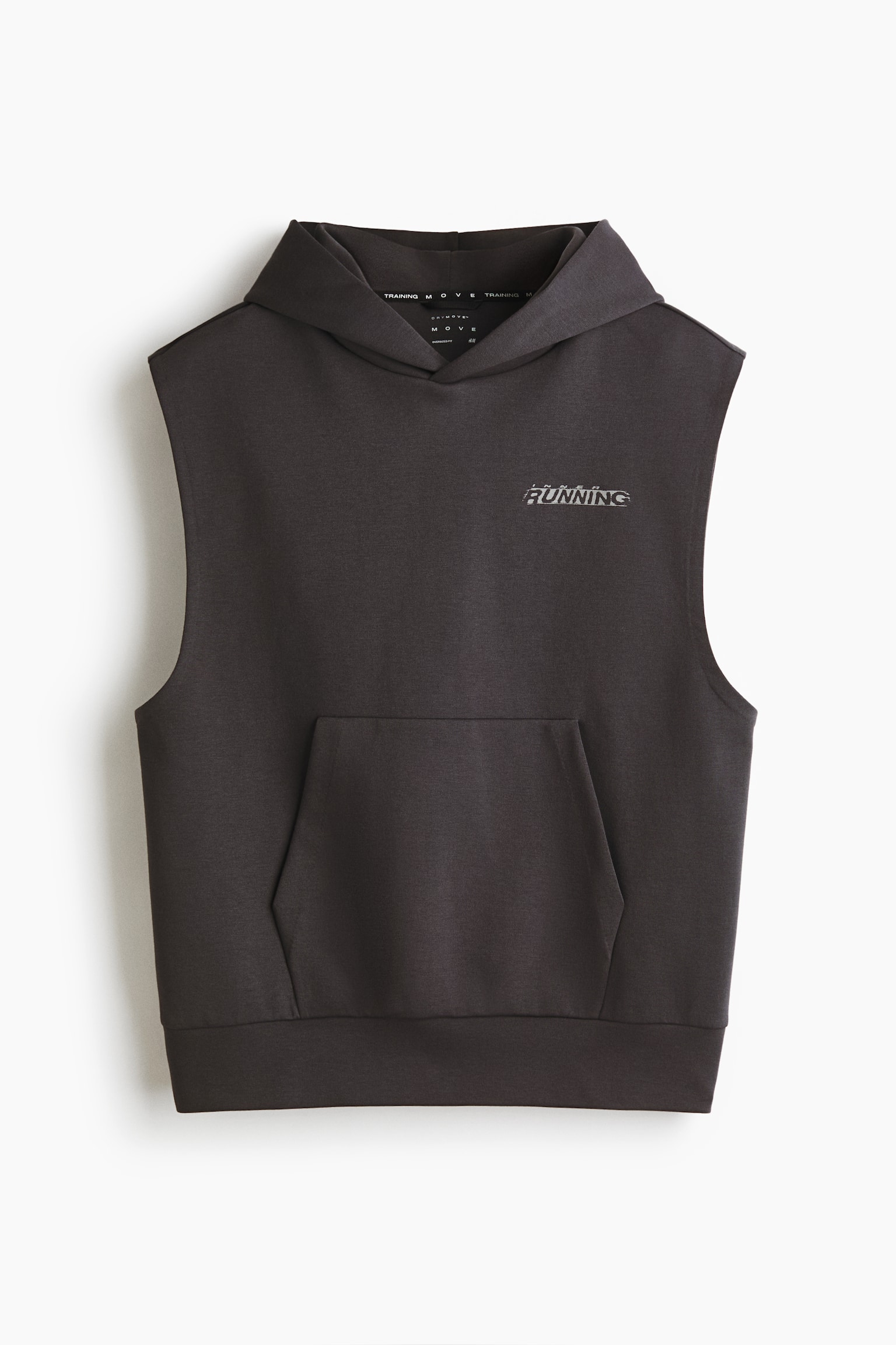 Mouwloze sporthoodie met DryMove™ - Donkergrijs/Running/Grijs gemêleerd/Bordeauxrood/365 Training Team - 1