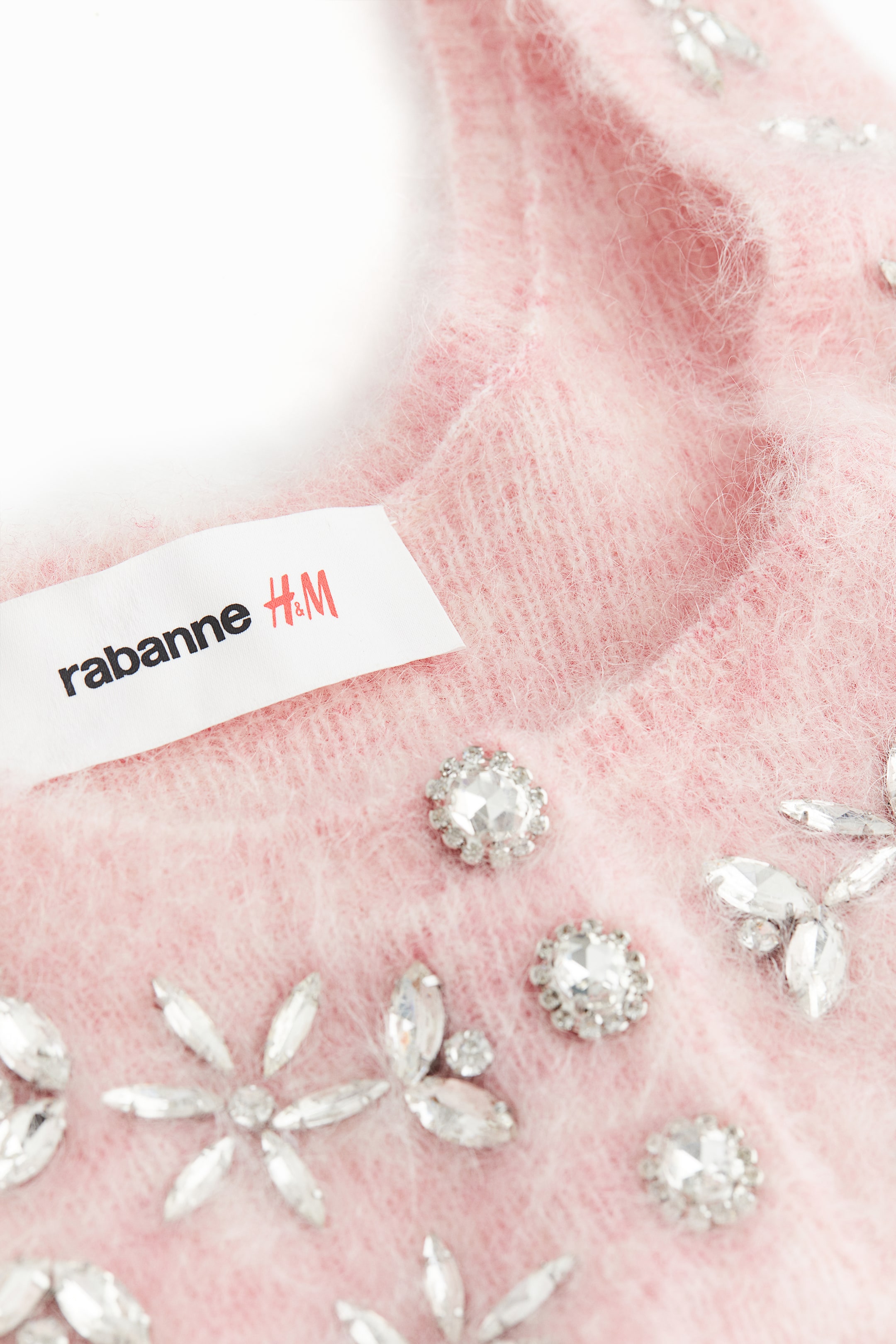 View larger image: Embellished Mohair-blend Tank Top - Light pink - Ladies | H&M US 3