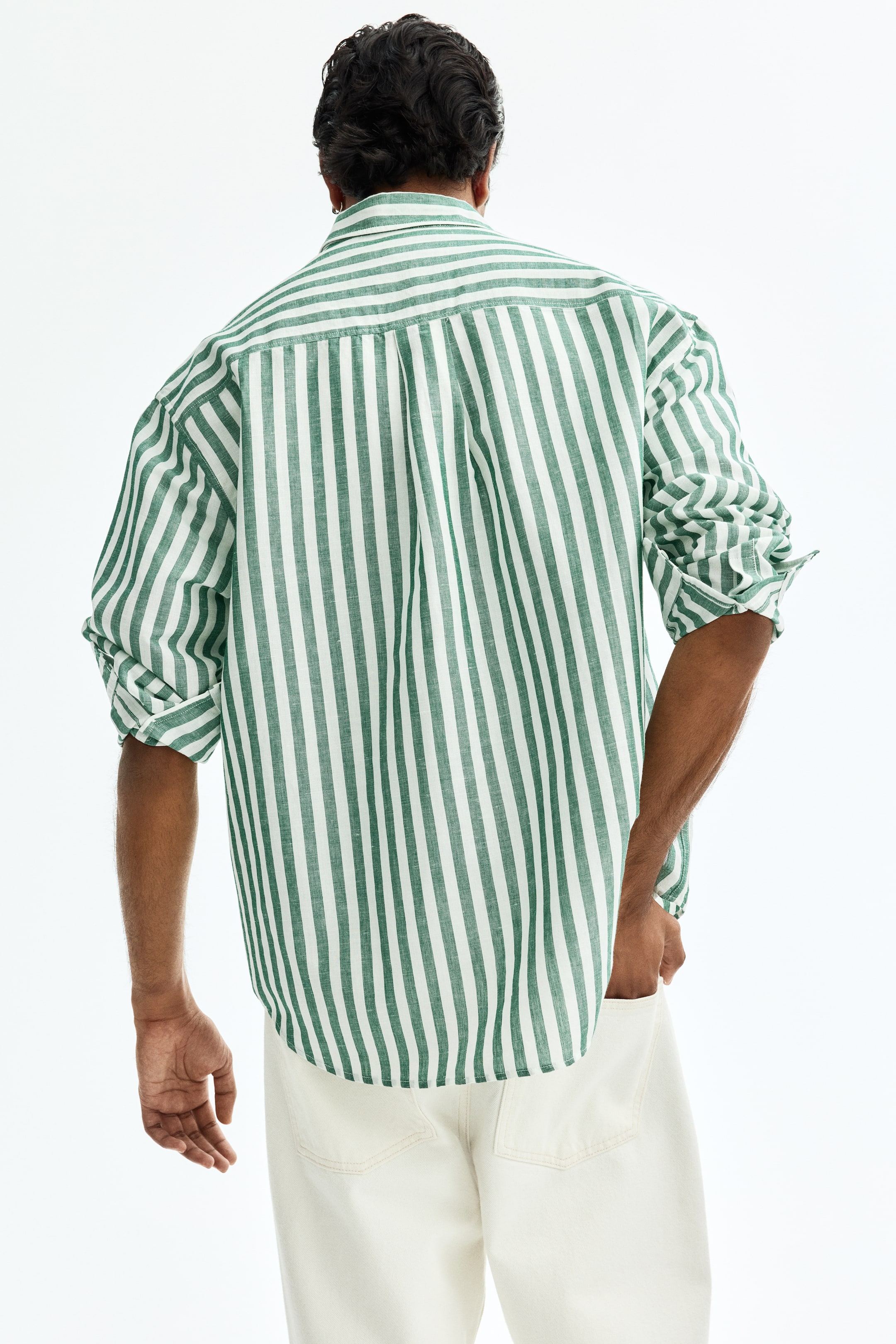 Relaxed-Fit Linen-Blend Shirt
