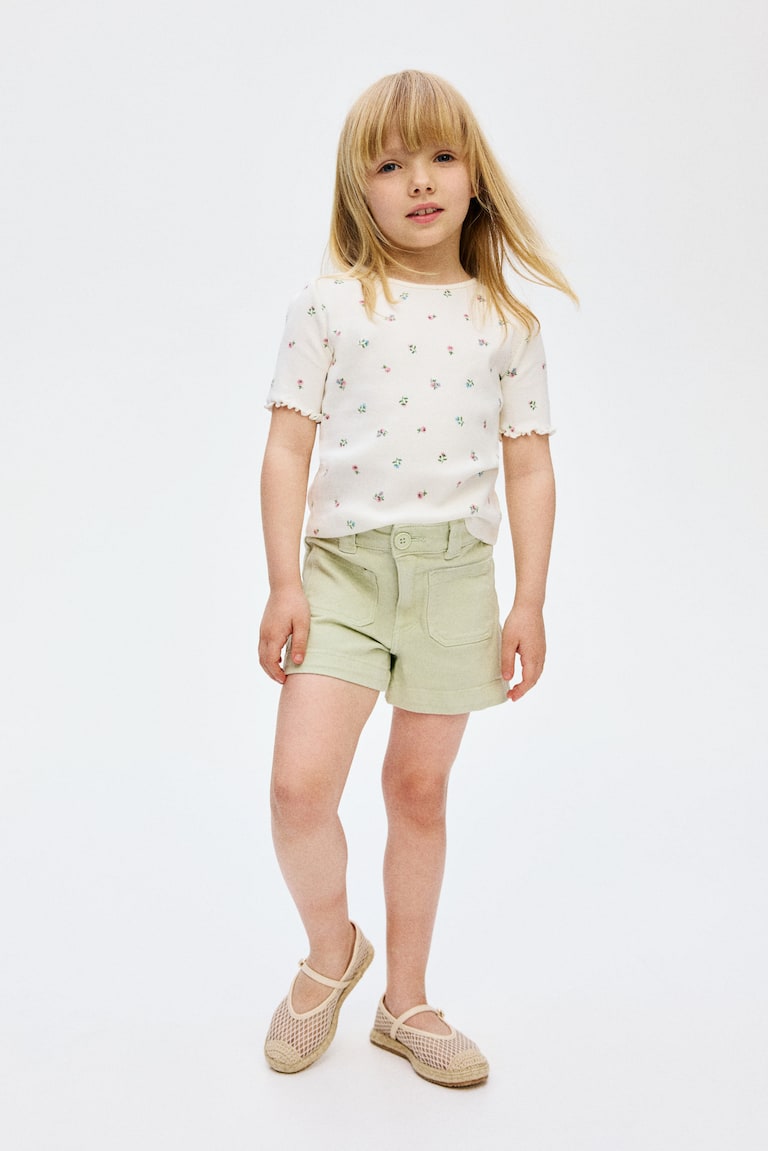 Cotton Twill Shorts