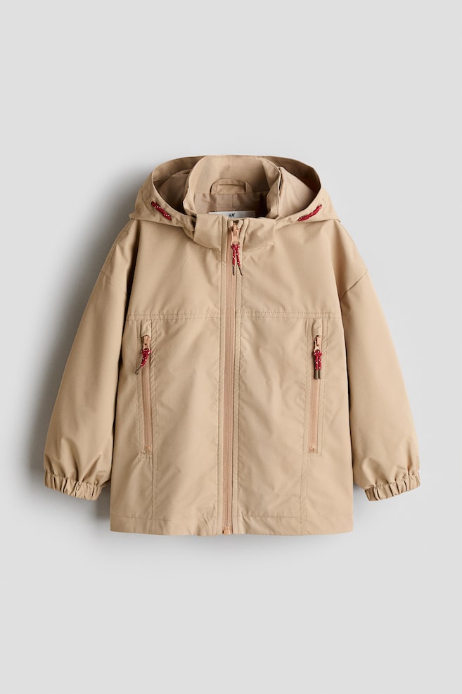 Water-Repellent Windbreaker - Beige - 1