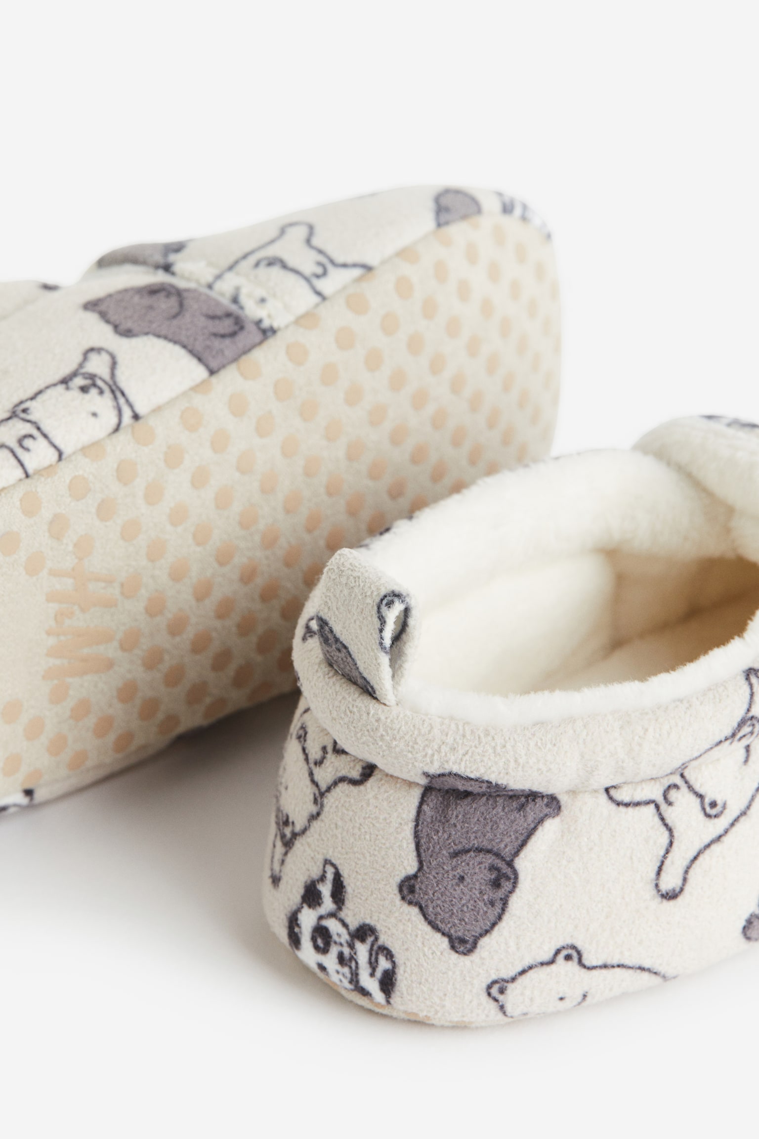 Soft slippers - Light beige/Animals - 3