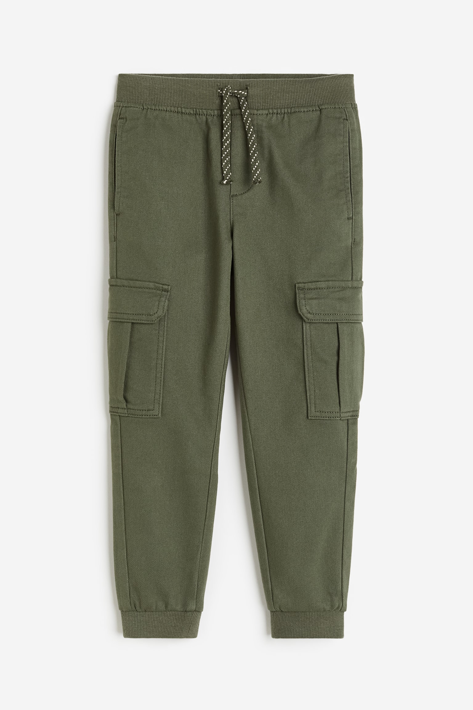 Slim Fit Cargo Pants - Dark khaki green/Black/Light brown - 1