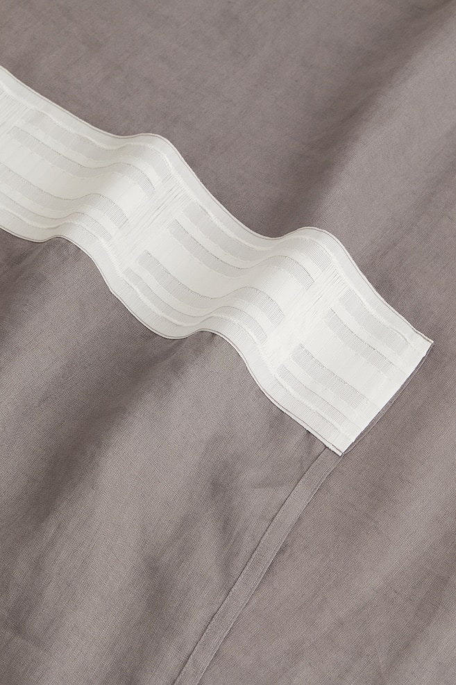 2-pack linen curtain lengths - Grey/Light beige/Greige - 4