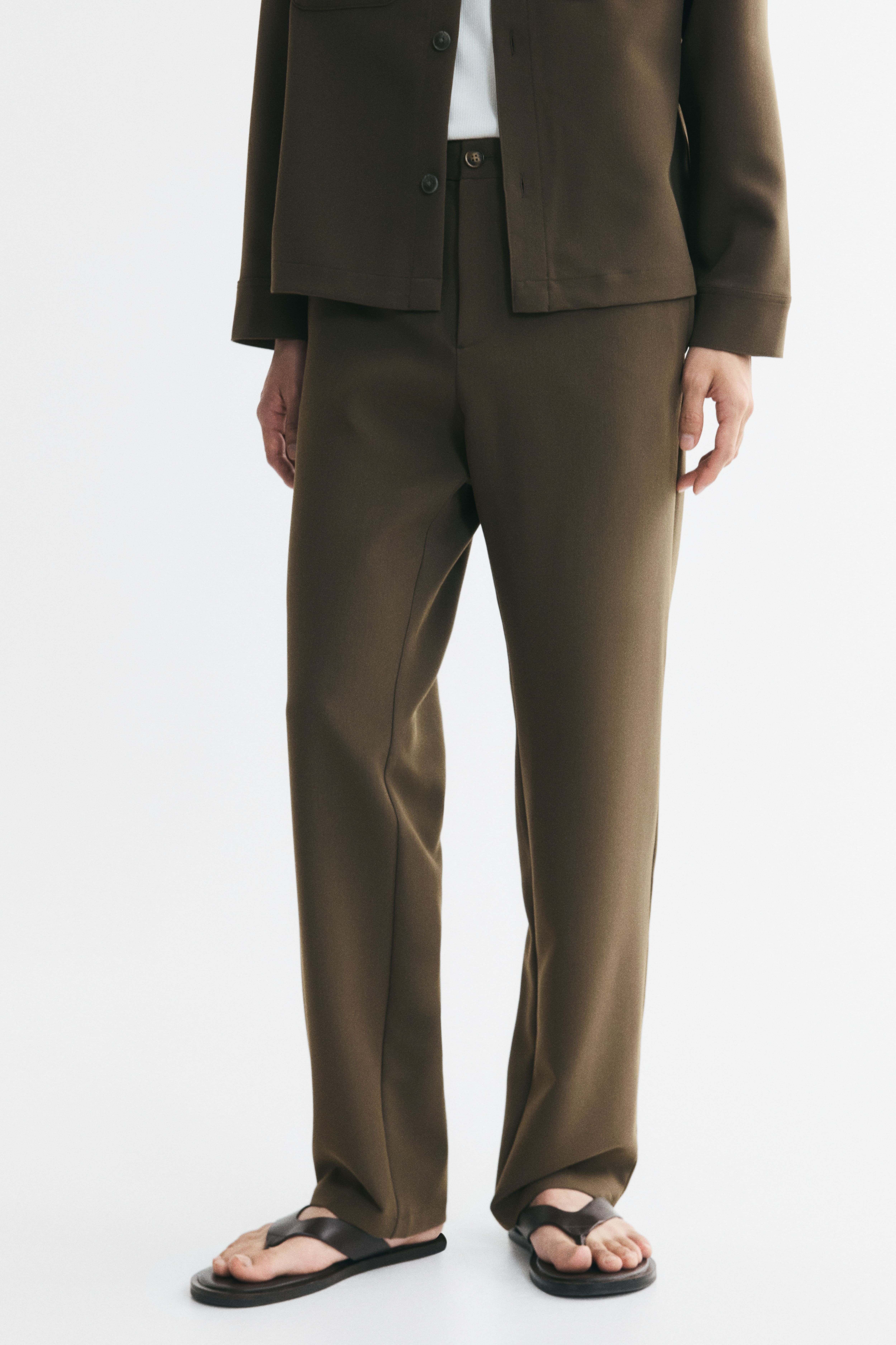 Regular-Fit Twill Pants