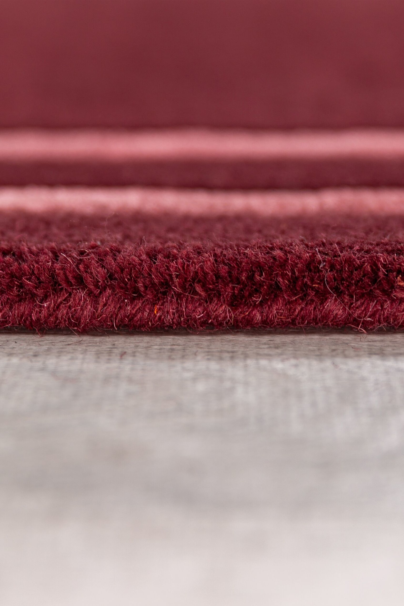 Gatsby Deco Border Villasekoitematto - Burgundy/Natural - 5