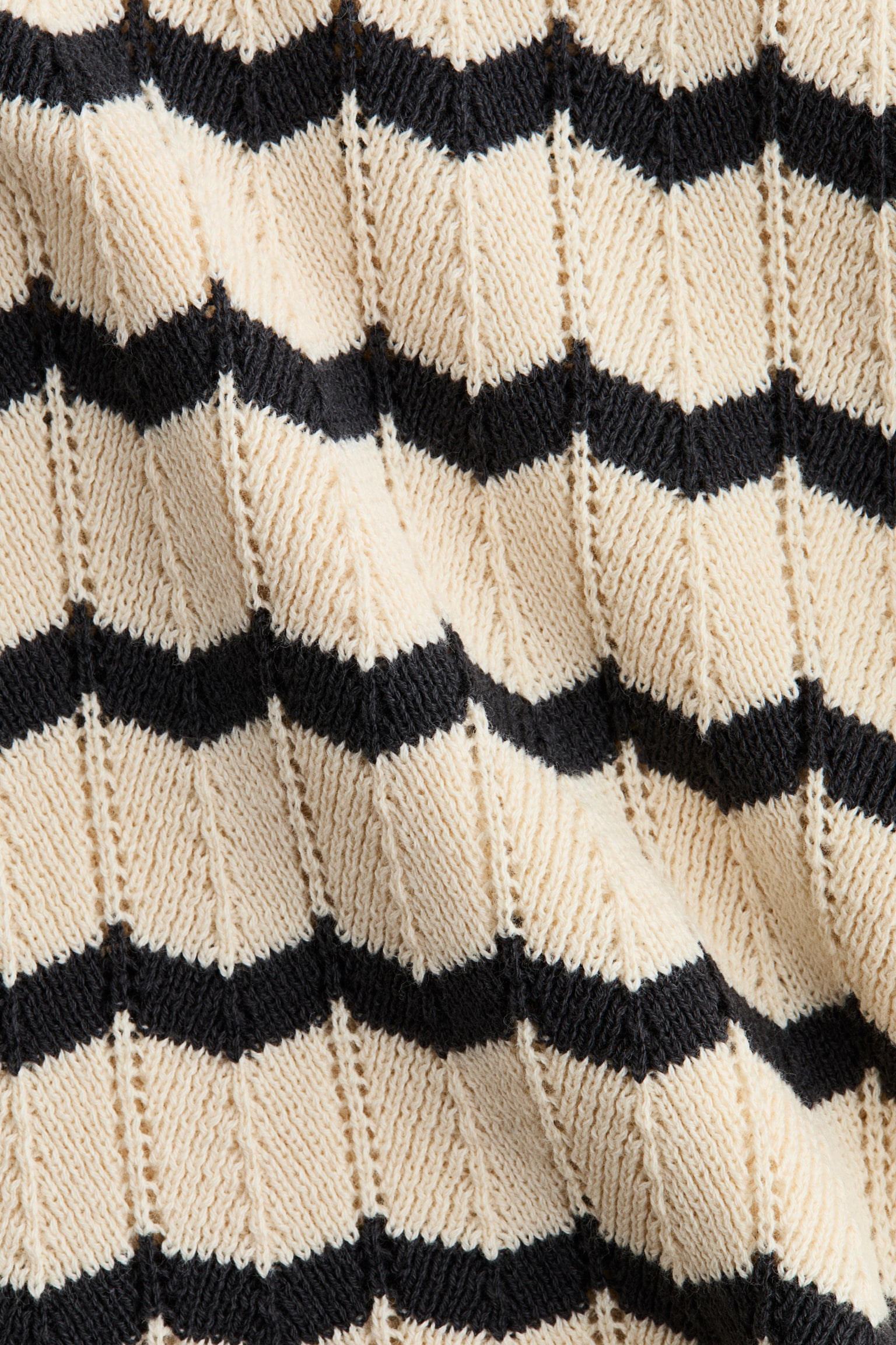 2-piece pointelle-knit cotton set - Light beige/Striped/Light beige/Pink striped/Light brown - 2