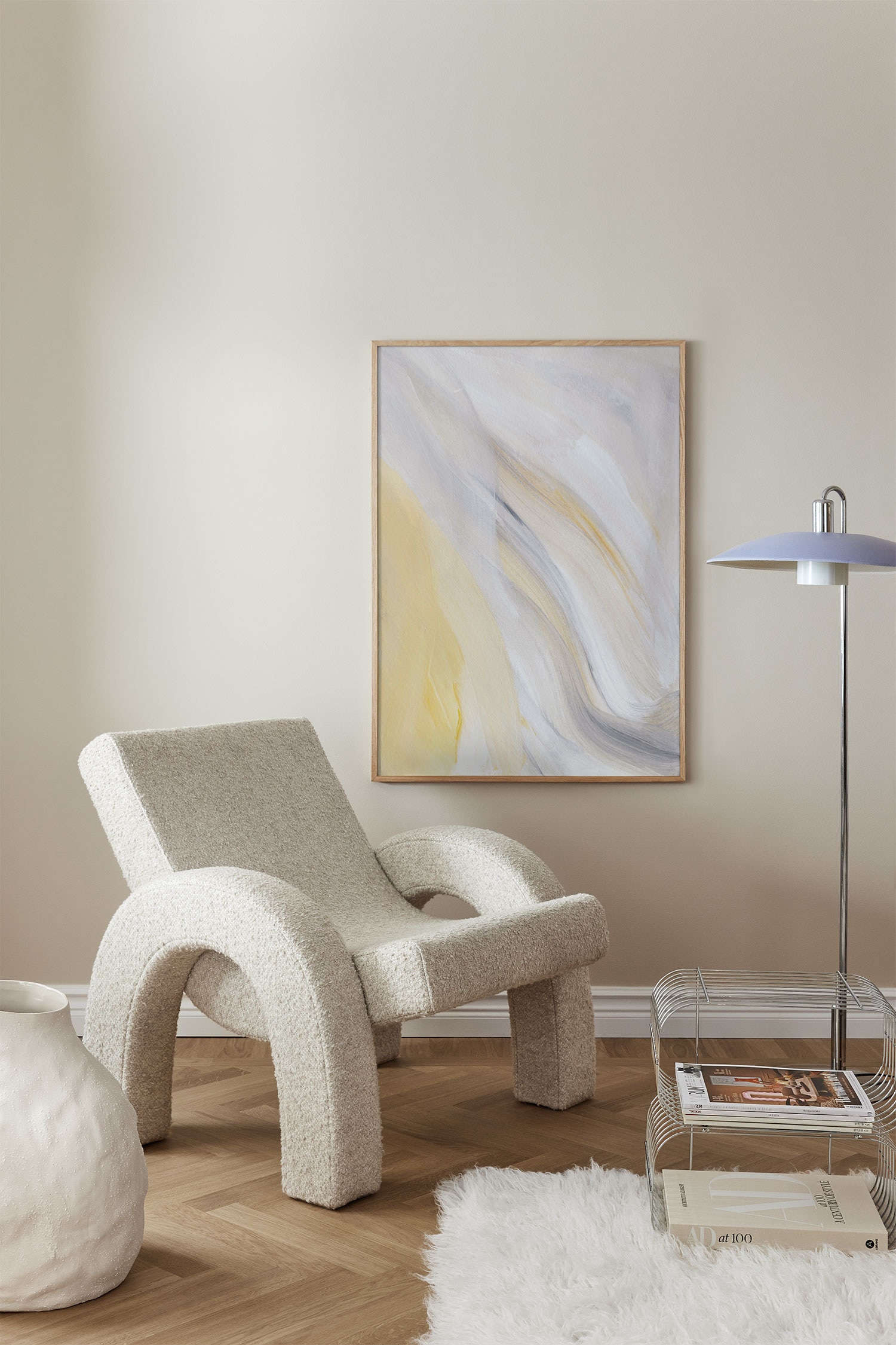 Abstraktes Poster - Morning Drift/Dune/Velvet Air