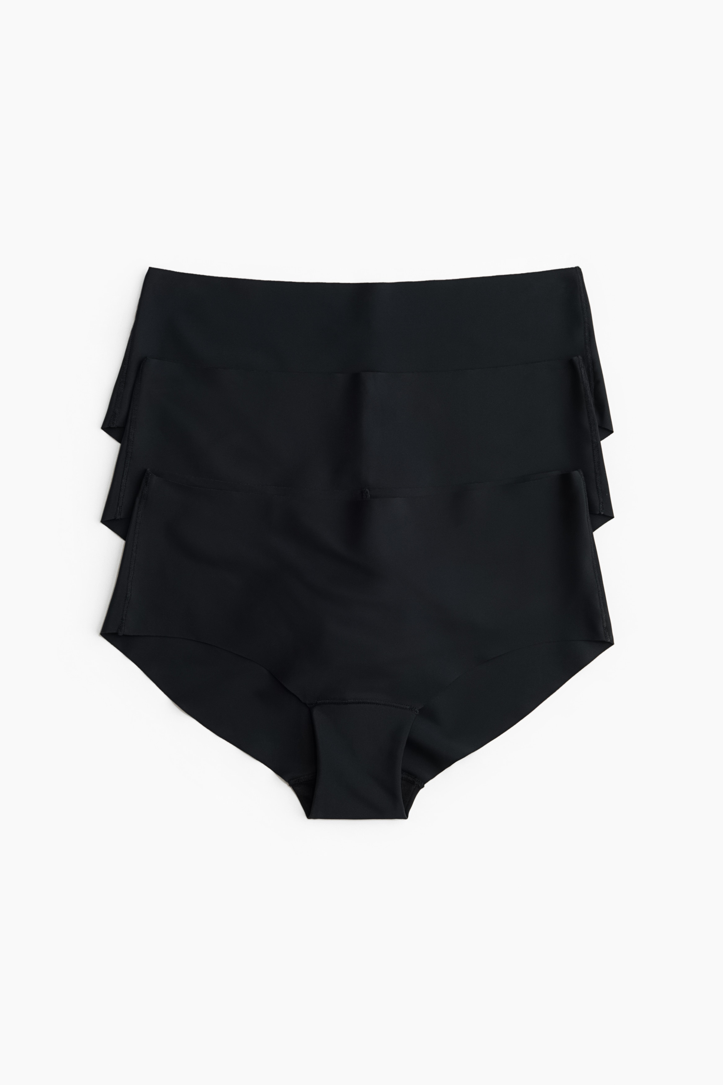 Trojbalenie neviditeľných bedrových nohavičiek - Čierna/Staroružová/námornícka modrá/Béžová/Tlmená ružová/tmavosivá