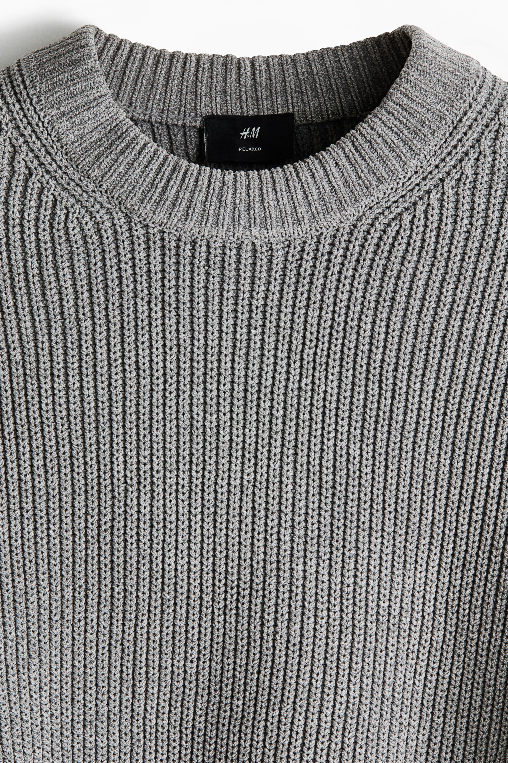 Relaxed-Fit Rib-Knit Sweater