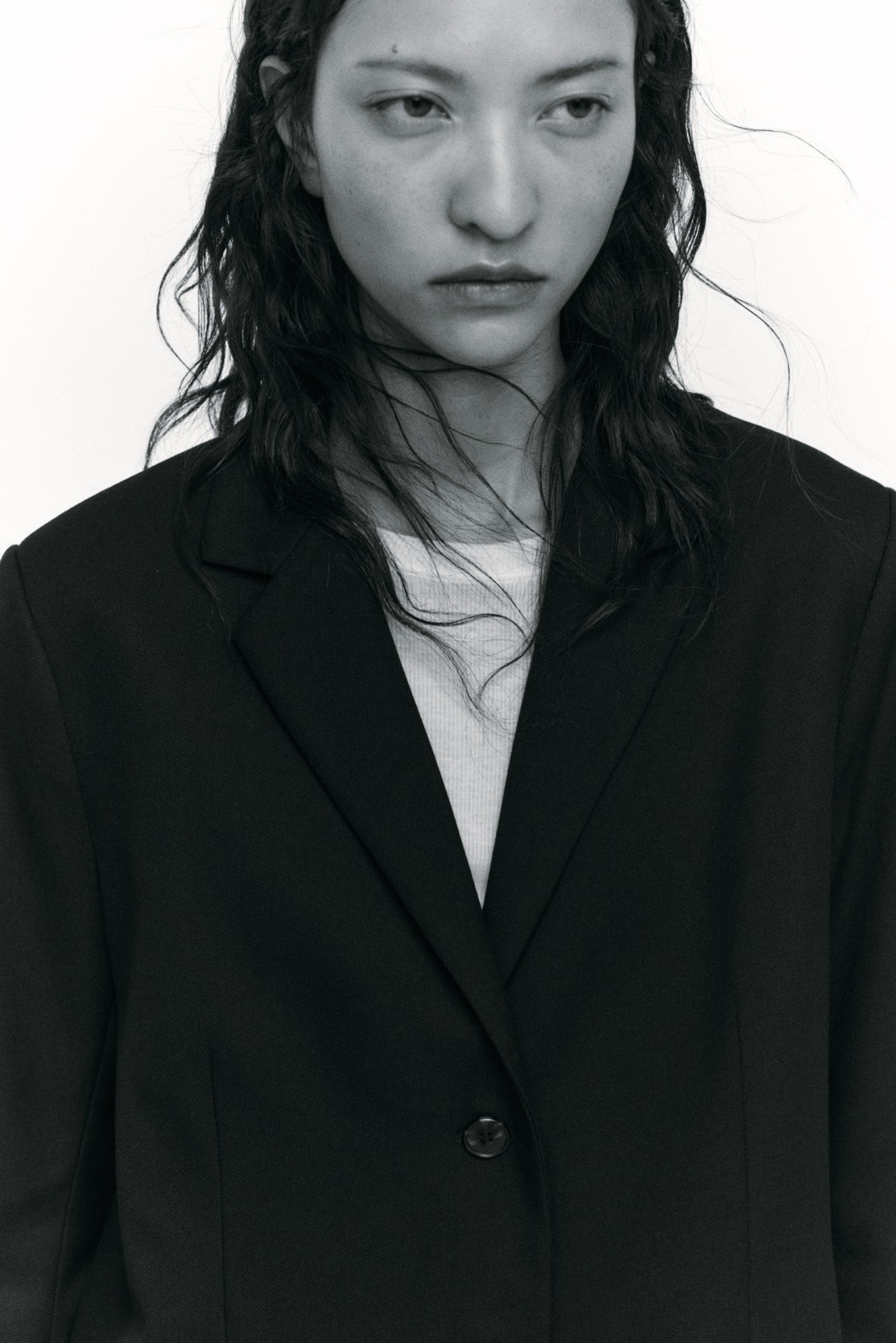 Long blazer - Black - 3