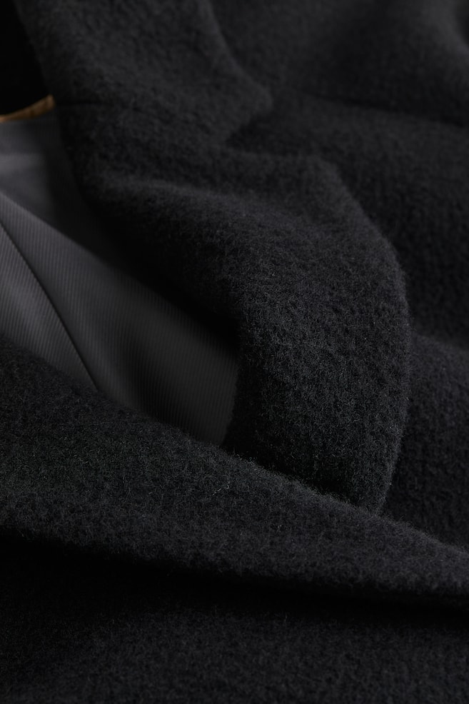 Double-breasted wool-blend coat - Black/Light beige/Black/Checked/Beige/Herringbone-patterned/dc - 6