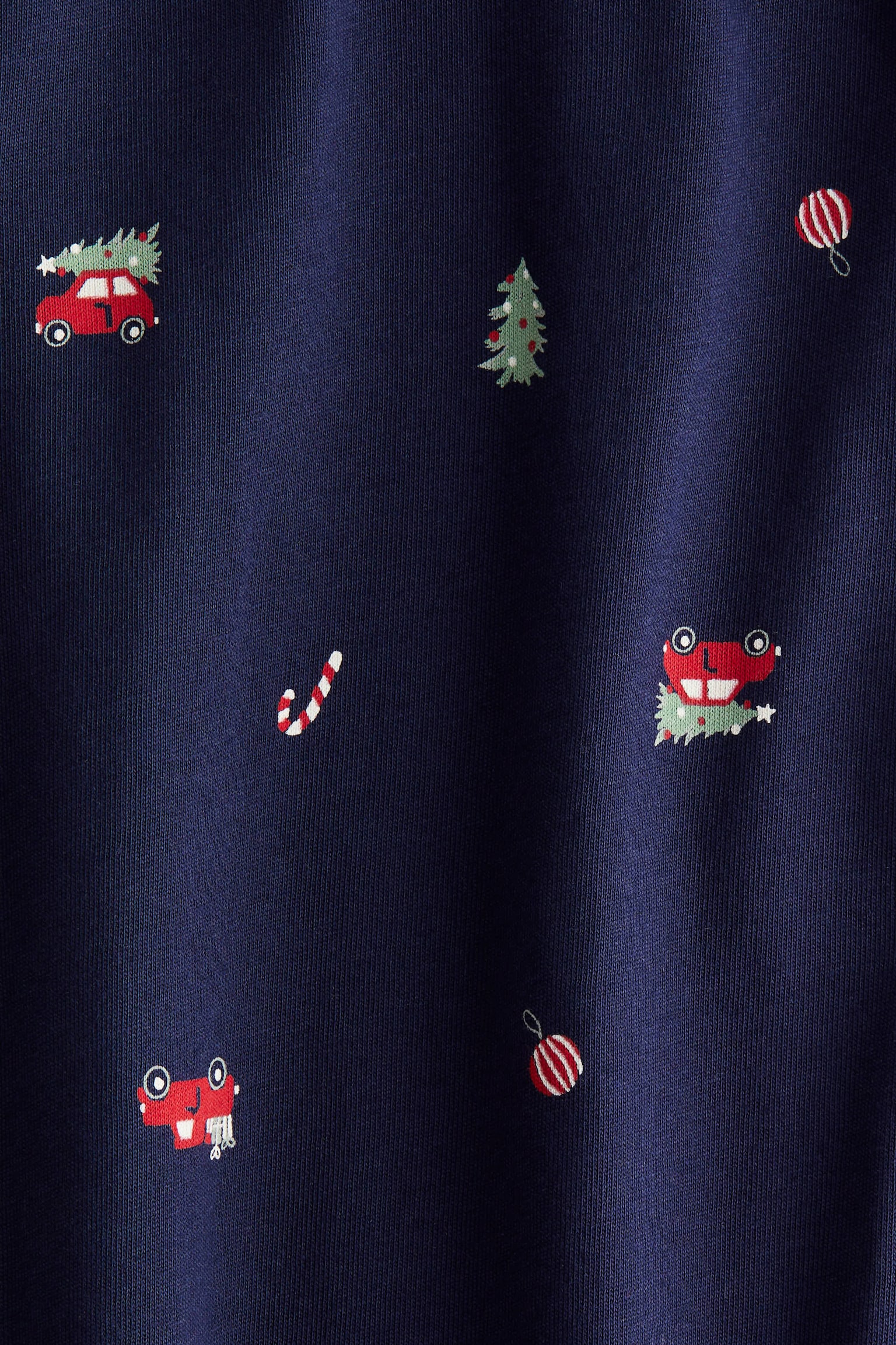 パターンカバーオールパジャマ - ネイビーブルー／クリスマス/ライトベージュ／ベア/レッド／クリスマス/ダークグレー／ゴースト/ホワイト／ハート/クリーム／テディベア/ライトダスティピンク／ハート/ライトブルー／フォックス/ホワイト／ドッグ/ライトグリーン／バニー - 2