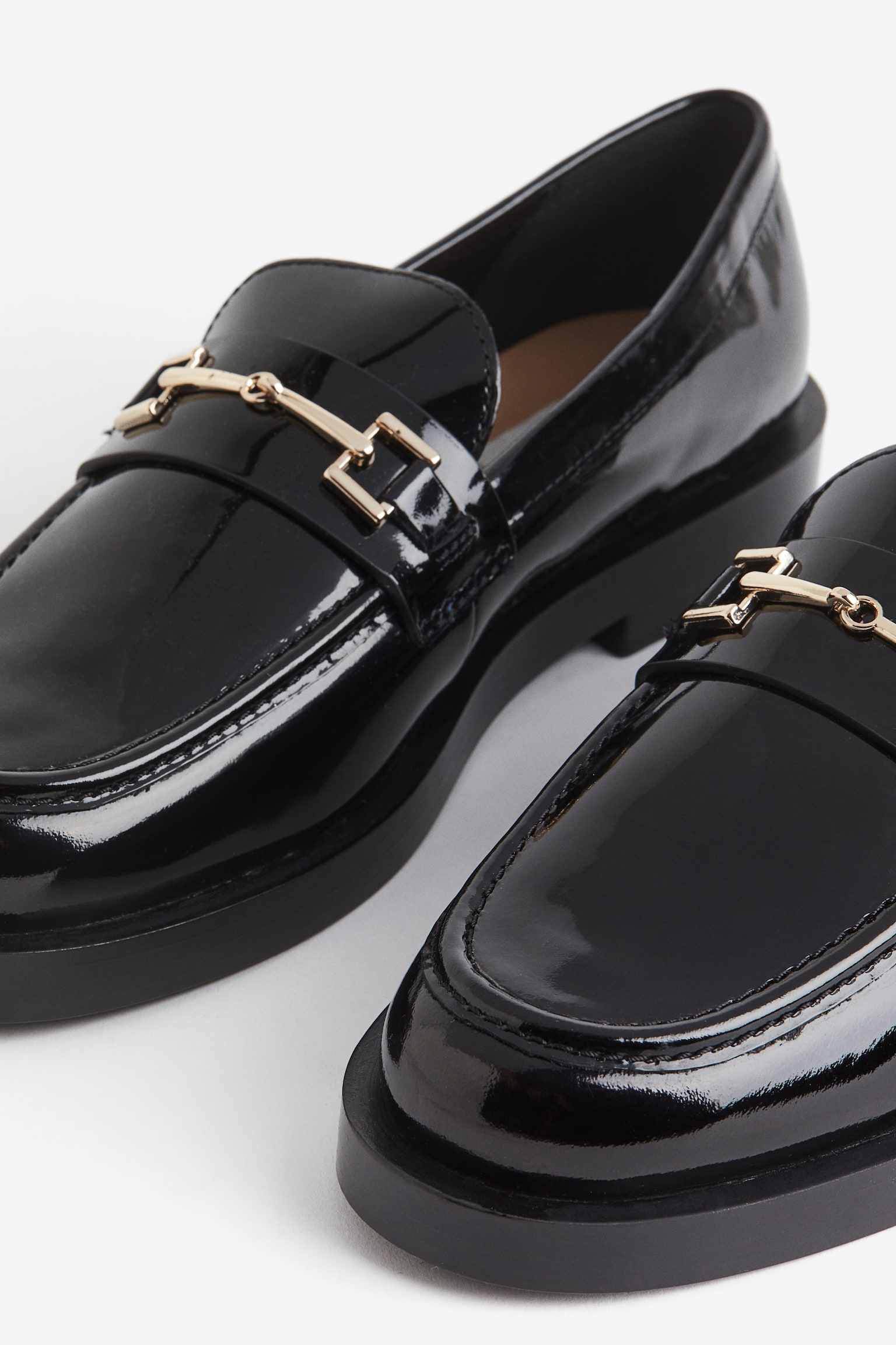 Leather Loafers - Black - 4