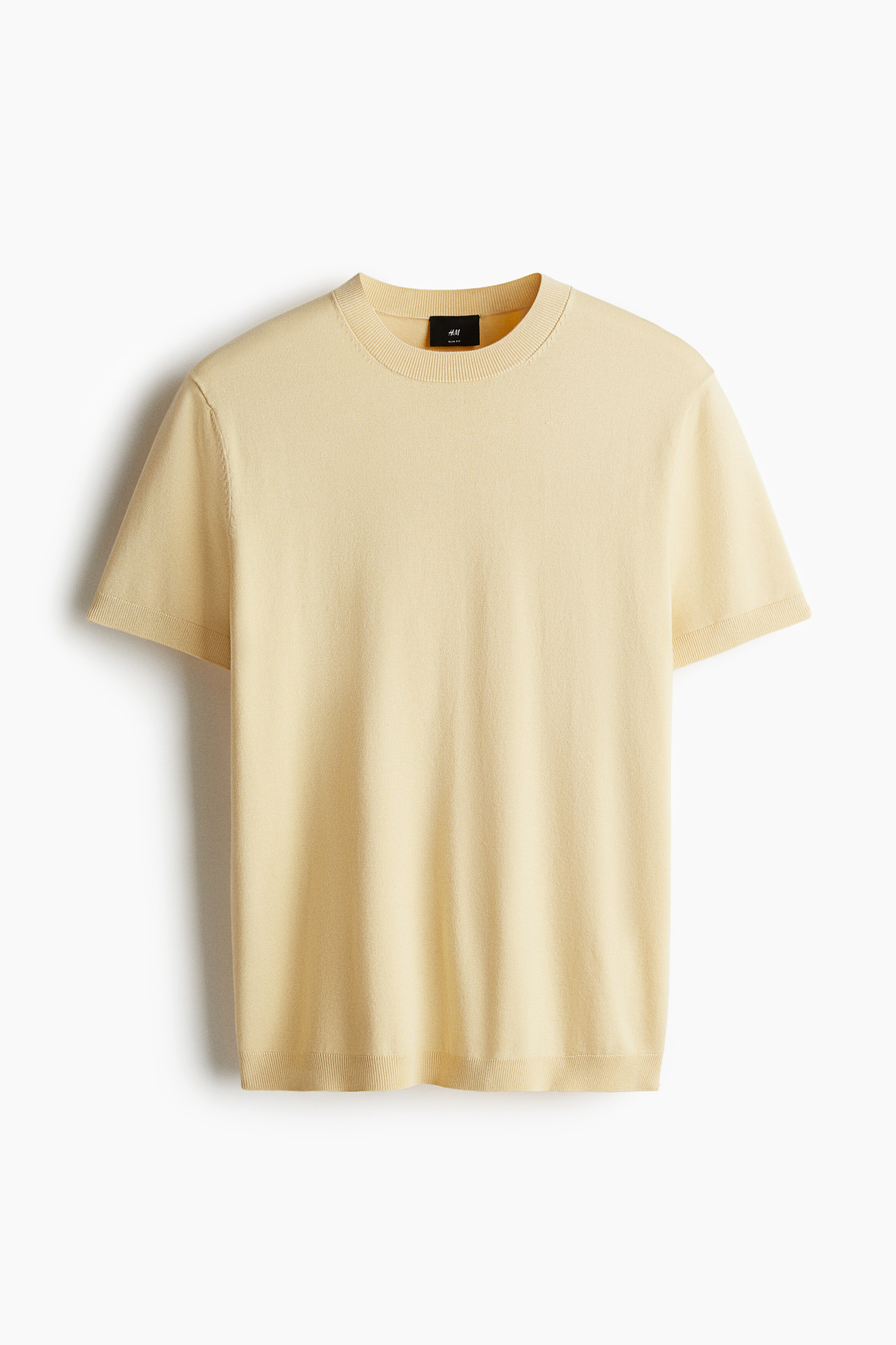 Slim Fit Fine-knit T-shirt