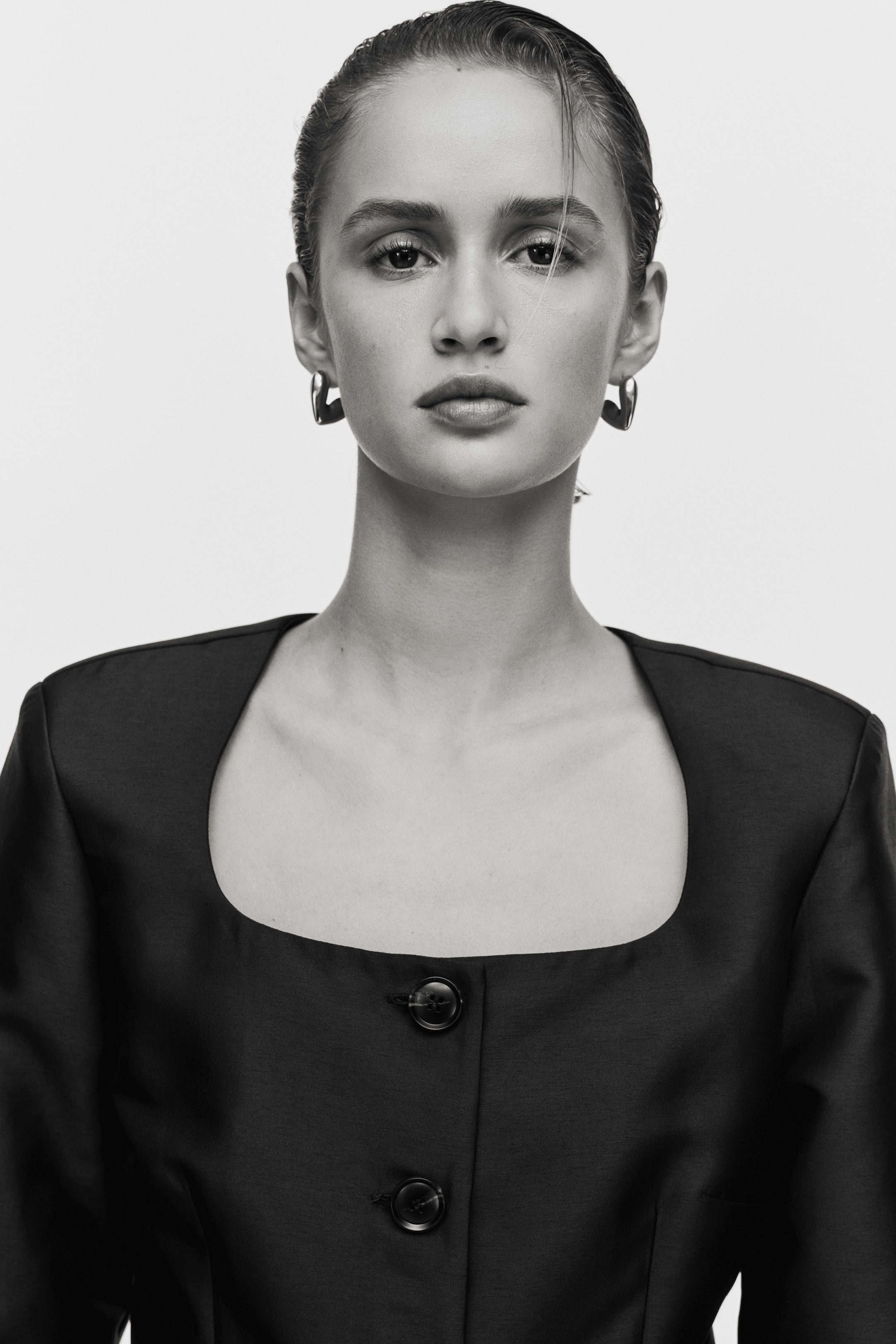 Преглед на по-голямо изображение: Square-neck blazer - Черен - ЖЕНИ | H&M BG 3