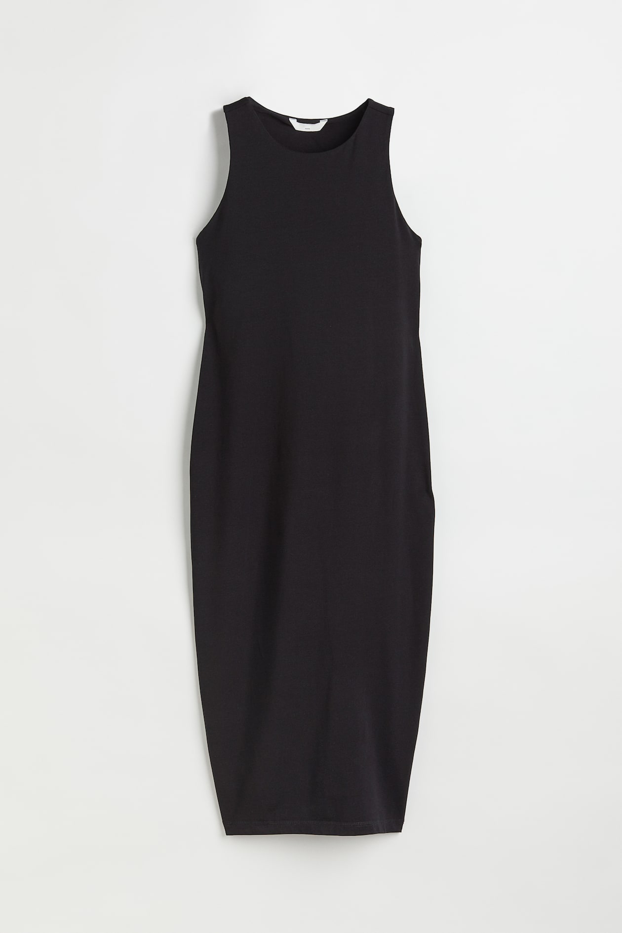 MAMA Fitted Jersey Dress - Round Neck - Sleeveless - Black - Ladies | H ...