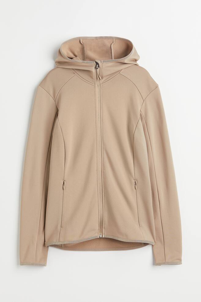 Hooded outdoor jacket - Beige/Black/Dark old rose/Light beige/dc/dc - 1
