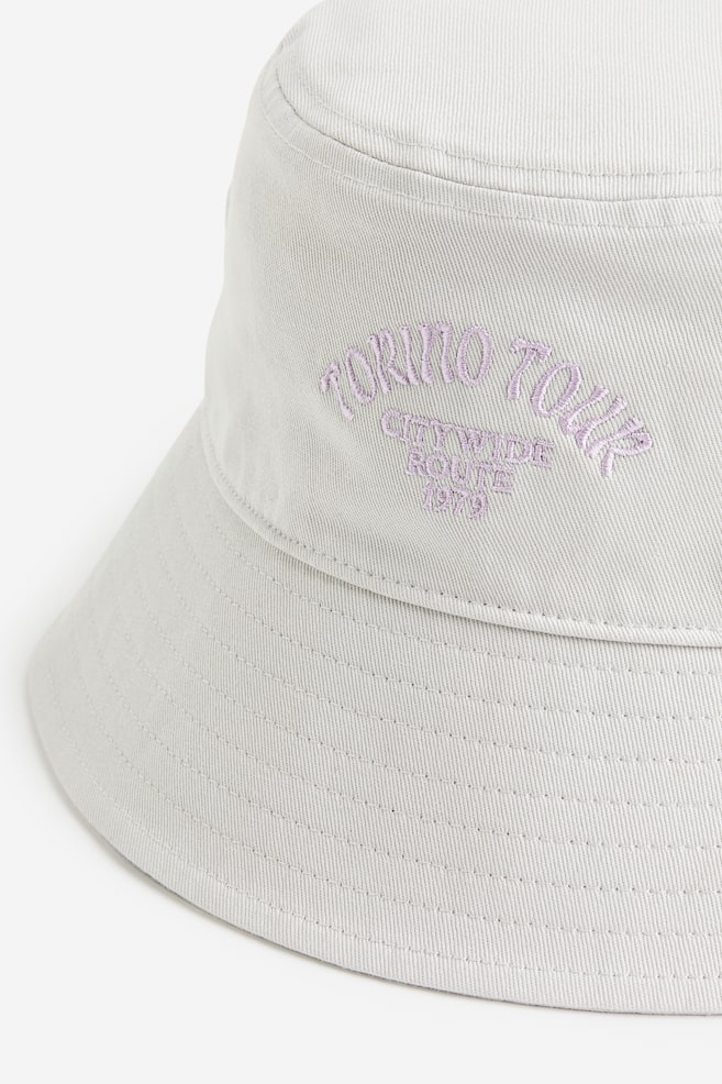 Cotton bucket hat - Light grey/Torino Tour/Cream/Portofino/Light purple/Zone of Peace/Black/Always Connected/dc - 4