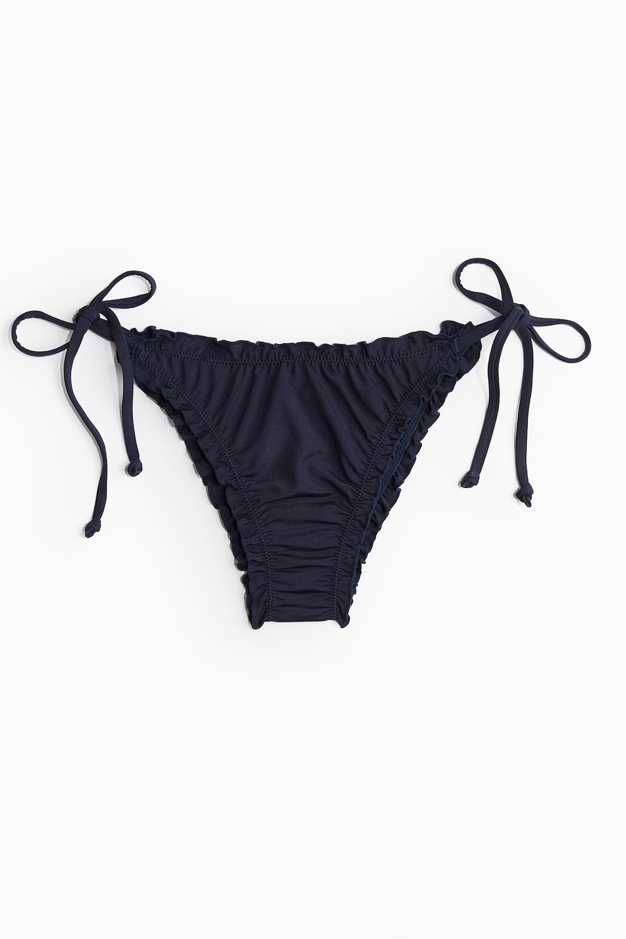 Women's Navy blue Brazilian Tie Bikini Bottoms | H&M US